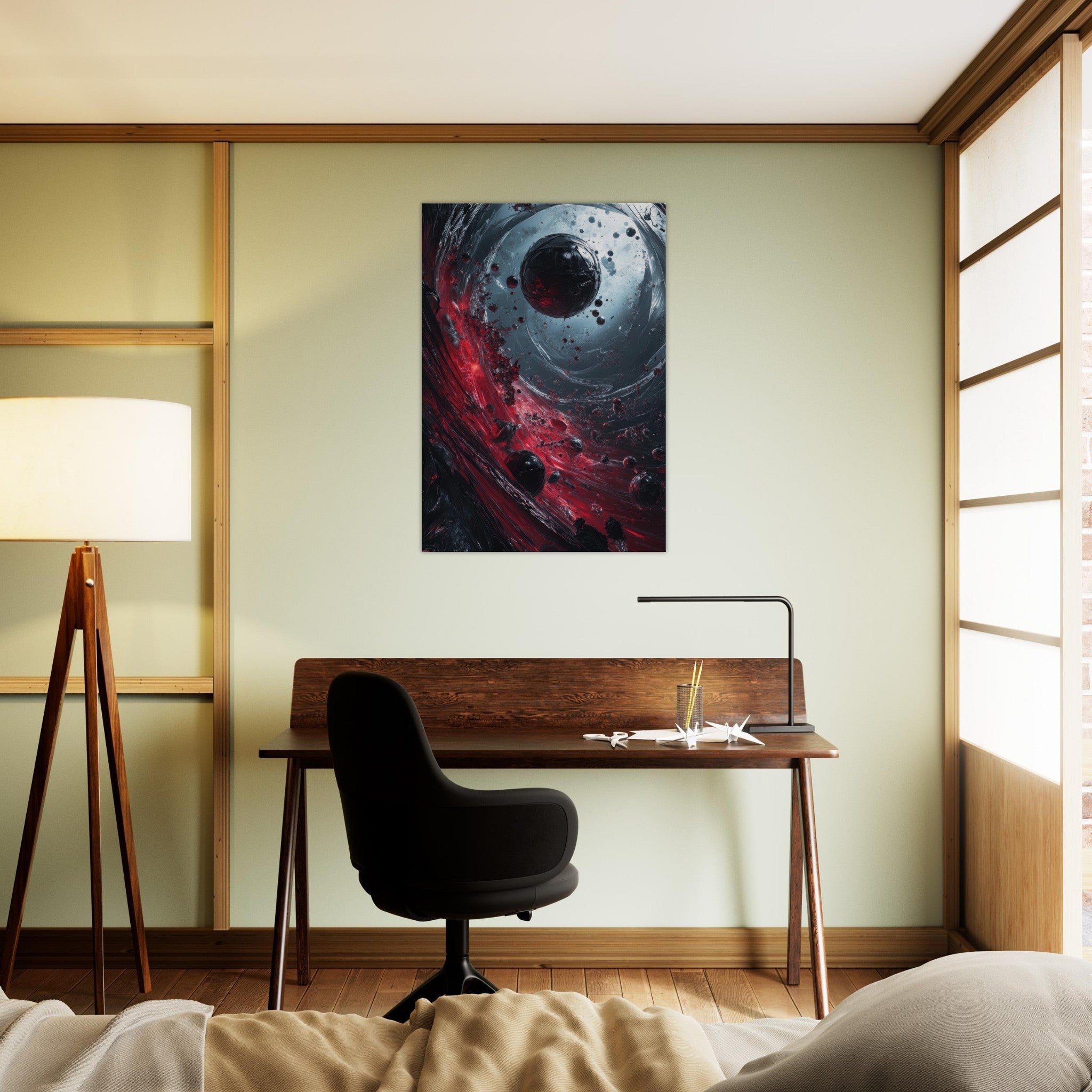 Canvas Portrait - Gravitys Collapse A violent implosion of fragment 6 - Shop Ai Art WebShop - Digital Art online Store