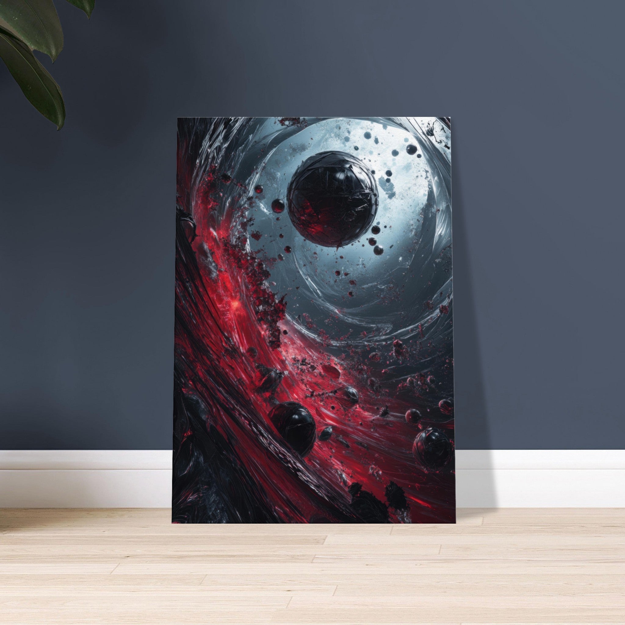 Canvas Portrait - Gravitys Collapse A violent implosion of fragment 6 - Shop Ai Art WebShop - Digital Art online Store