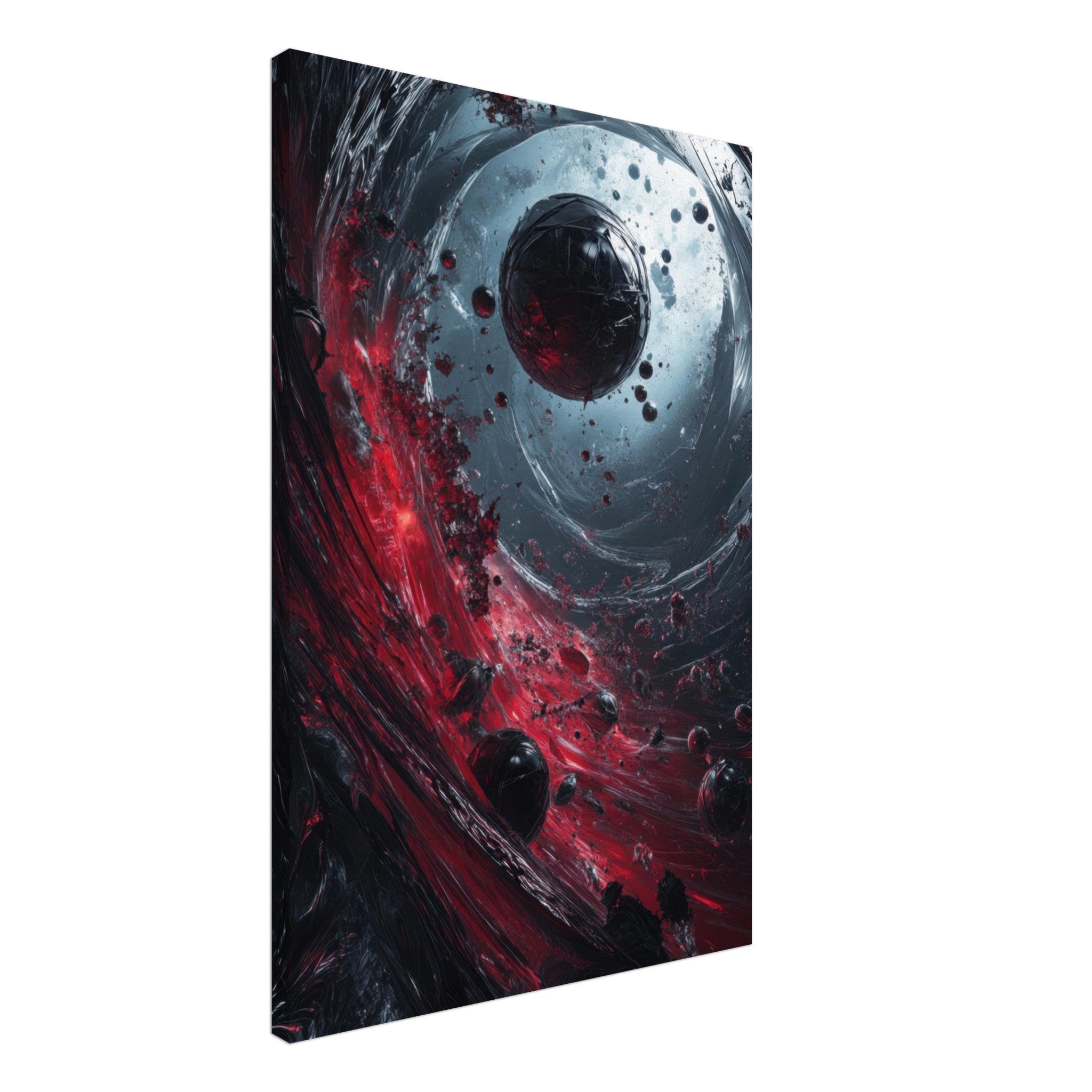 Canvas Portrait - Gravitys Collapse A violent implosion of fragment 6 - Shop Ai Art WebShop - Digital Art online Store
