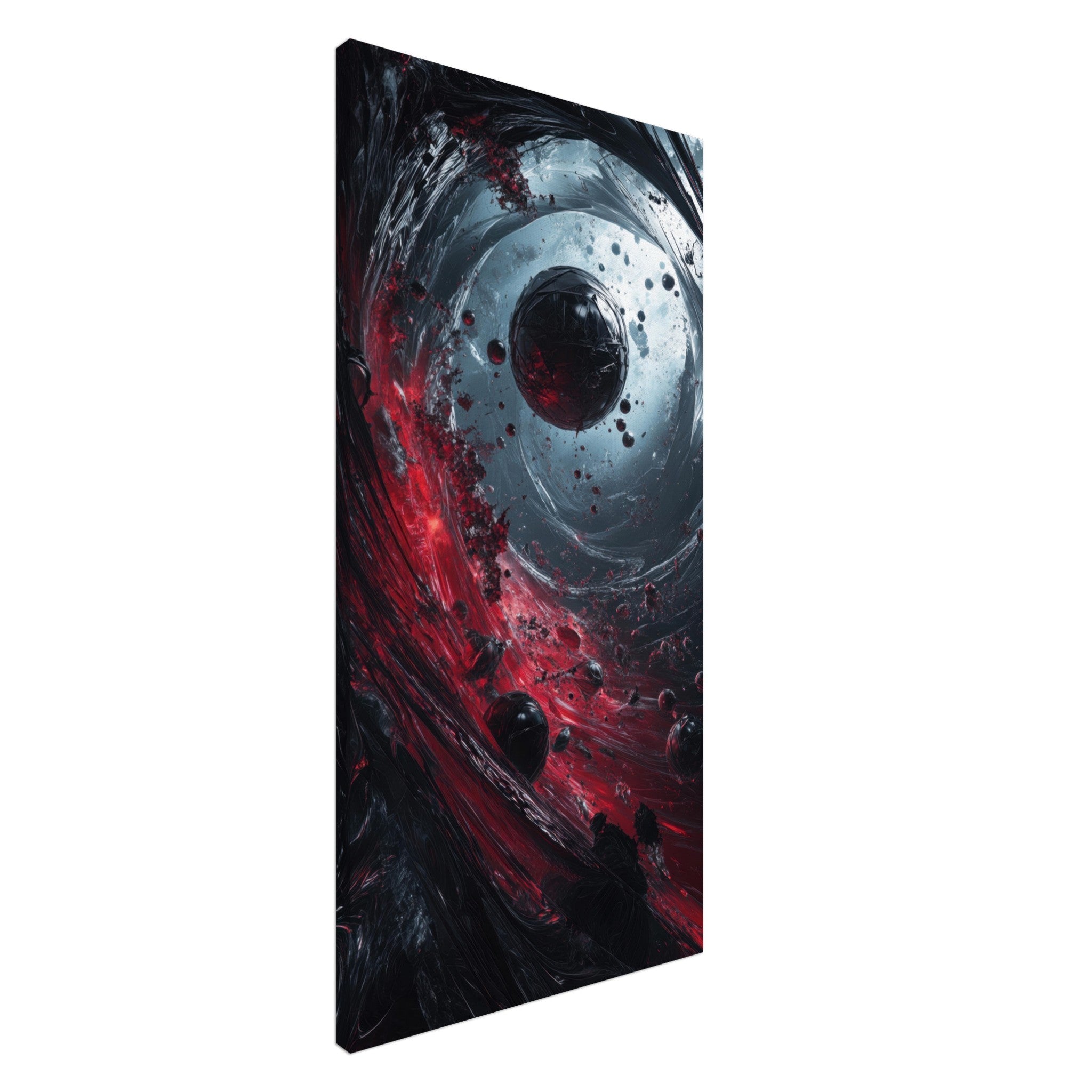 Canvas Portrait - Gravitys Collapse A violent implosion of fragment 6 - Shop Ai Art WebShop - Digital Art online Store