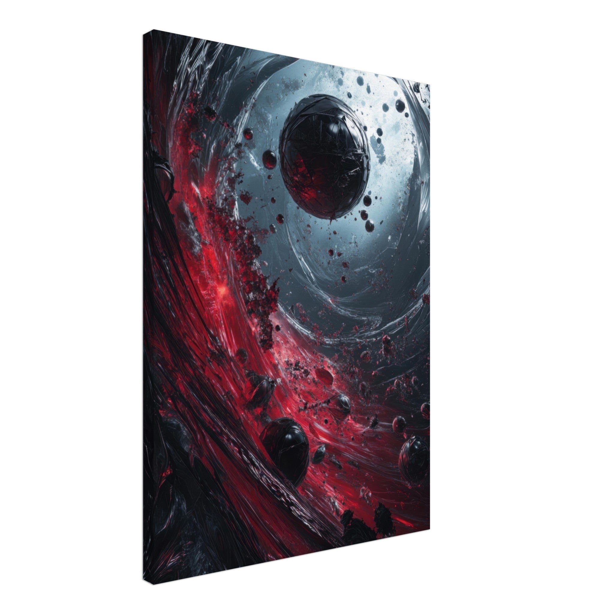Canvas Portrait - Gravitys Collapse A violent implosion of fragment 6 - Shop Ai Art WebShop - Digital Art online Store