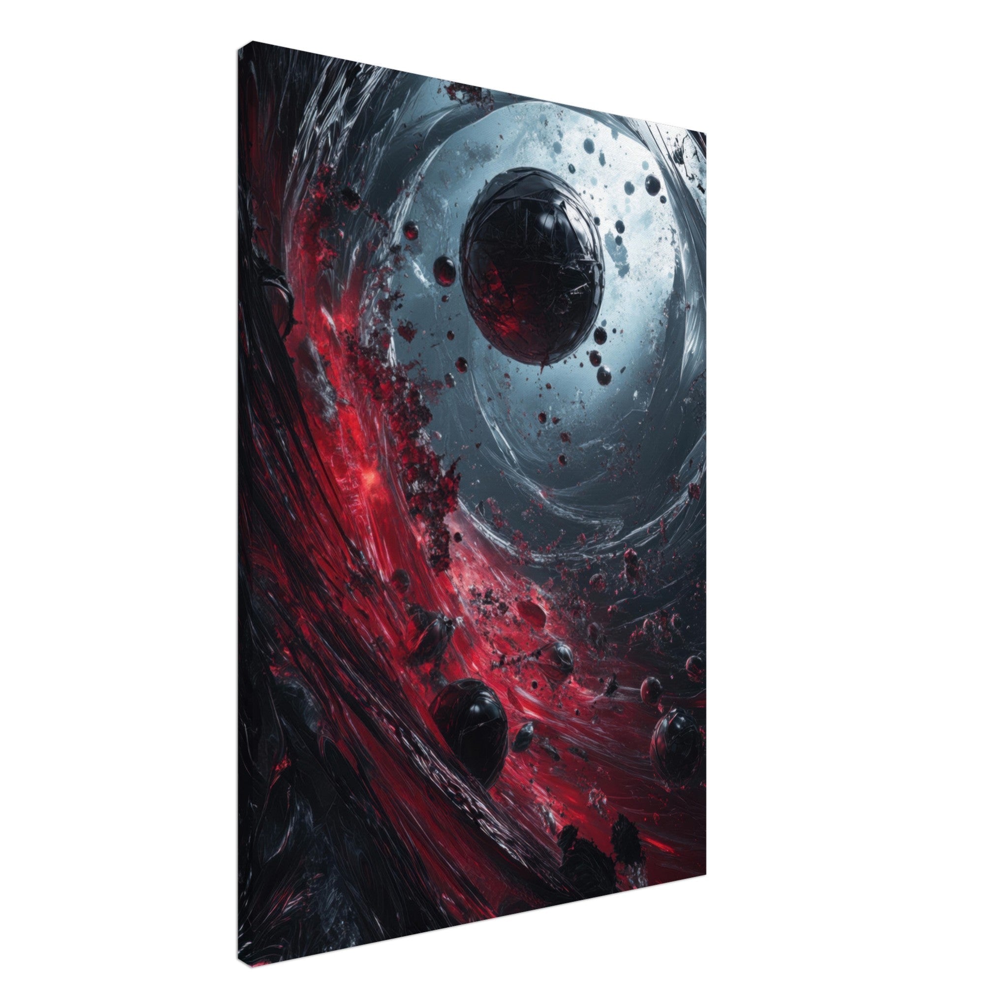 Canvas Portrait - Gravitys Collapse A violent implosion of fragment 6 - Shop Ai Art WebShop - Digital Art online Store