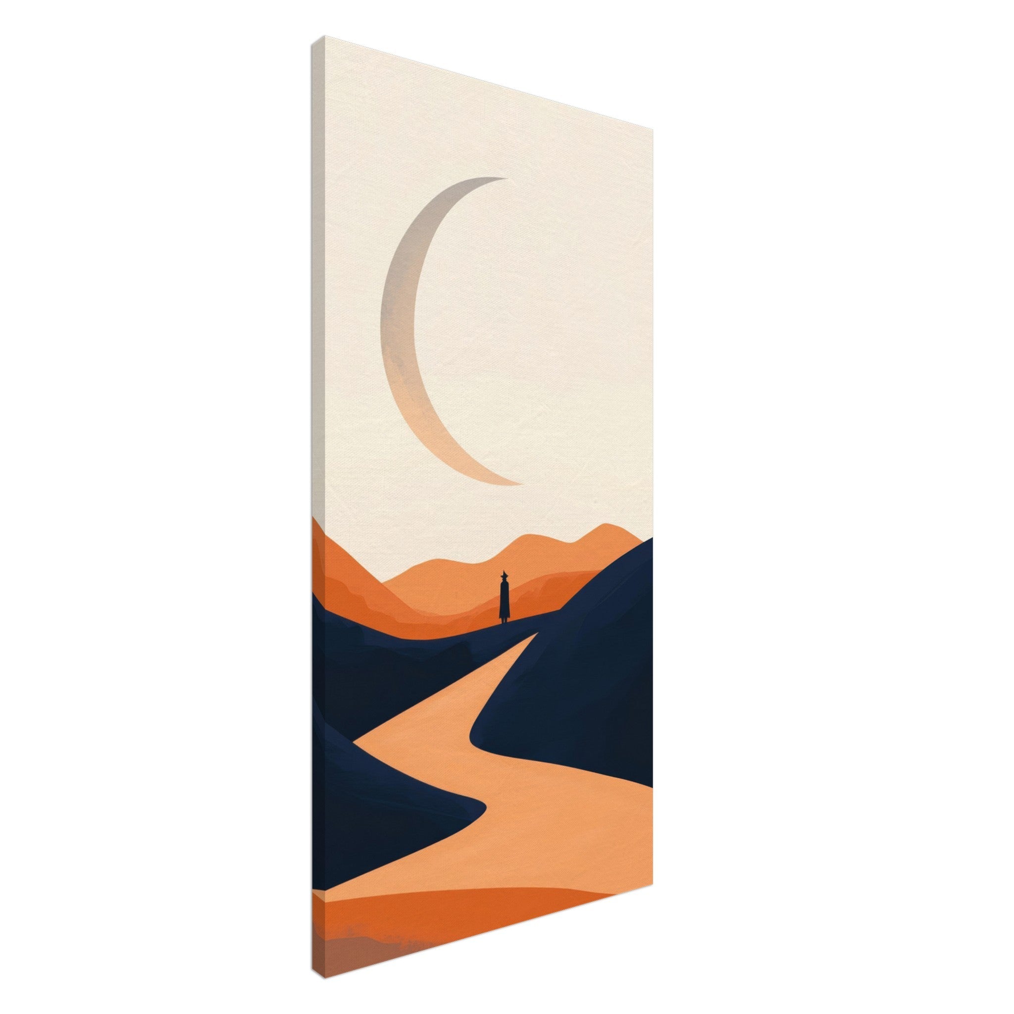 Canvas Portrait - Minimalist Magical Landscape A sleek minimalist 4 - Shop Ai Art WebShop - Digital Art online Store