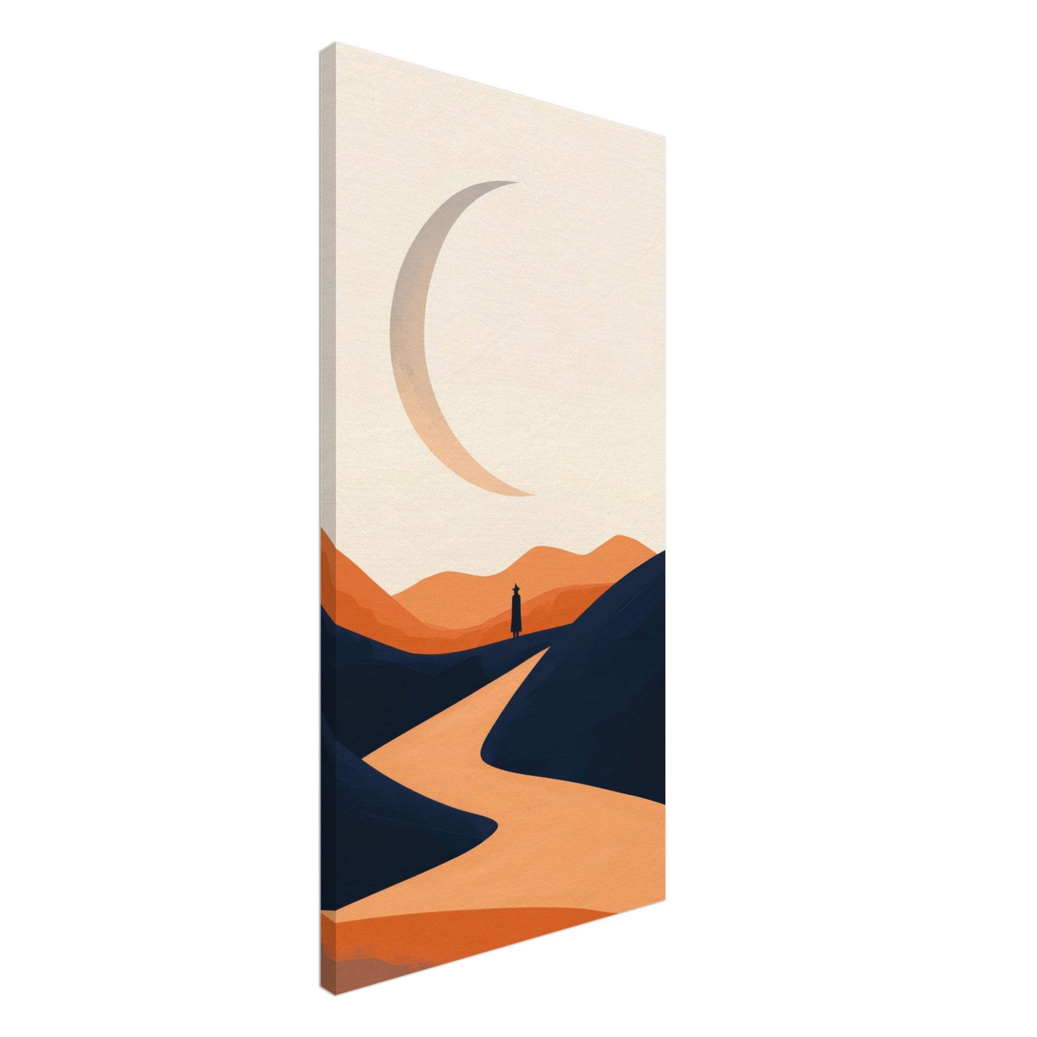 Canvas Portrait - Minimalist Magical Landscape A sleek minimalist 4 - Shop Ai Art WebShop - Digital Art online Store