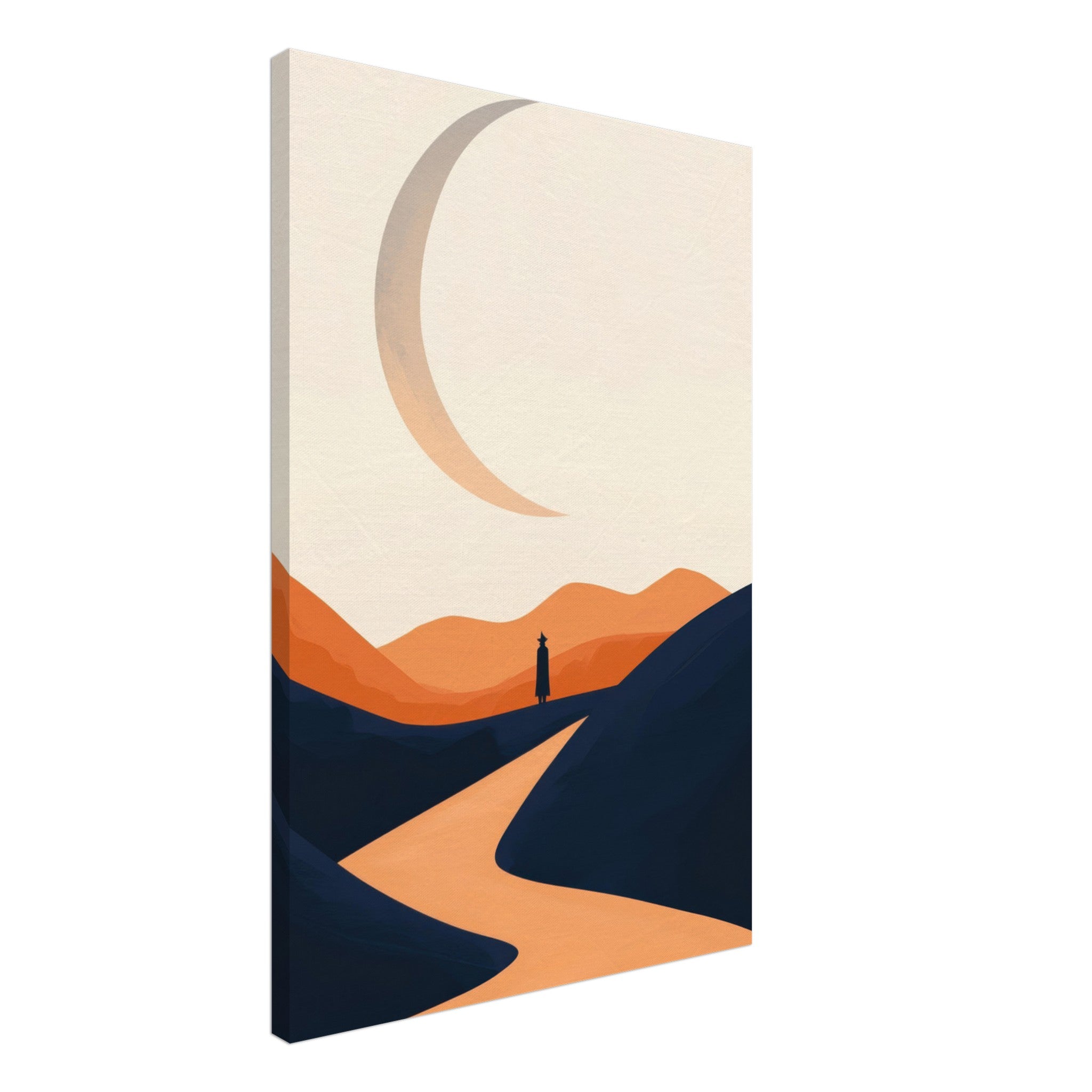 Canvas Portrait - Minimalist Magical Landscape A sleek minimalist 4 - Shop Ai Art WebShop - Digital Art online Store
