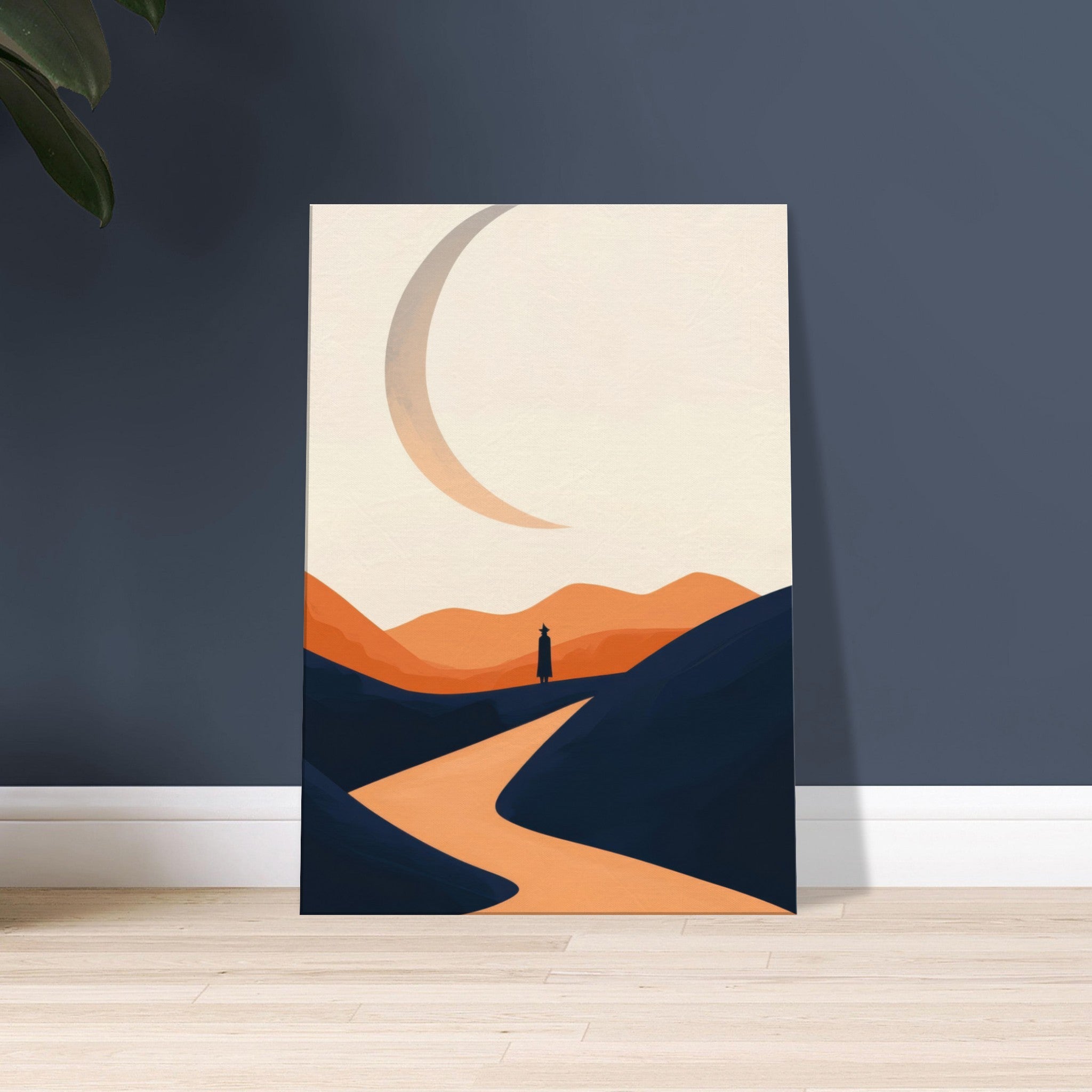Canvas Portrait - Minimalist Magical Landscape A sleek minimalist 4 - Shop Ai Art WebShop - Digital Art online Store