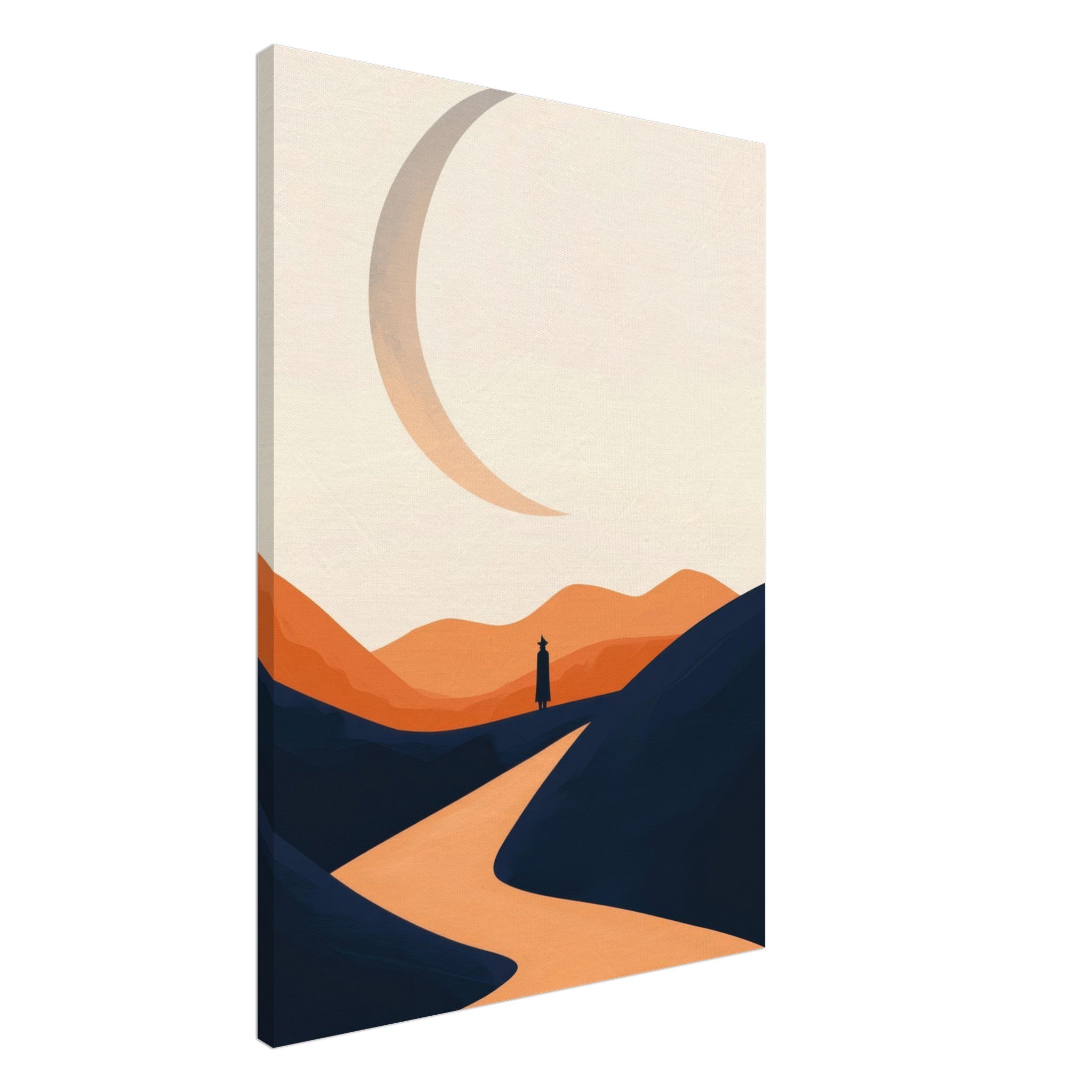 Canvas Portrait - Minimalist Magical Landscape A sleek minimalist 4 - Shop Ai Art WebShop - Digital Art online Store