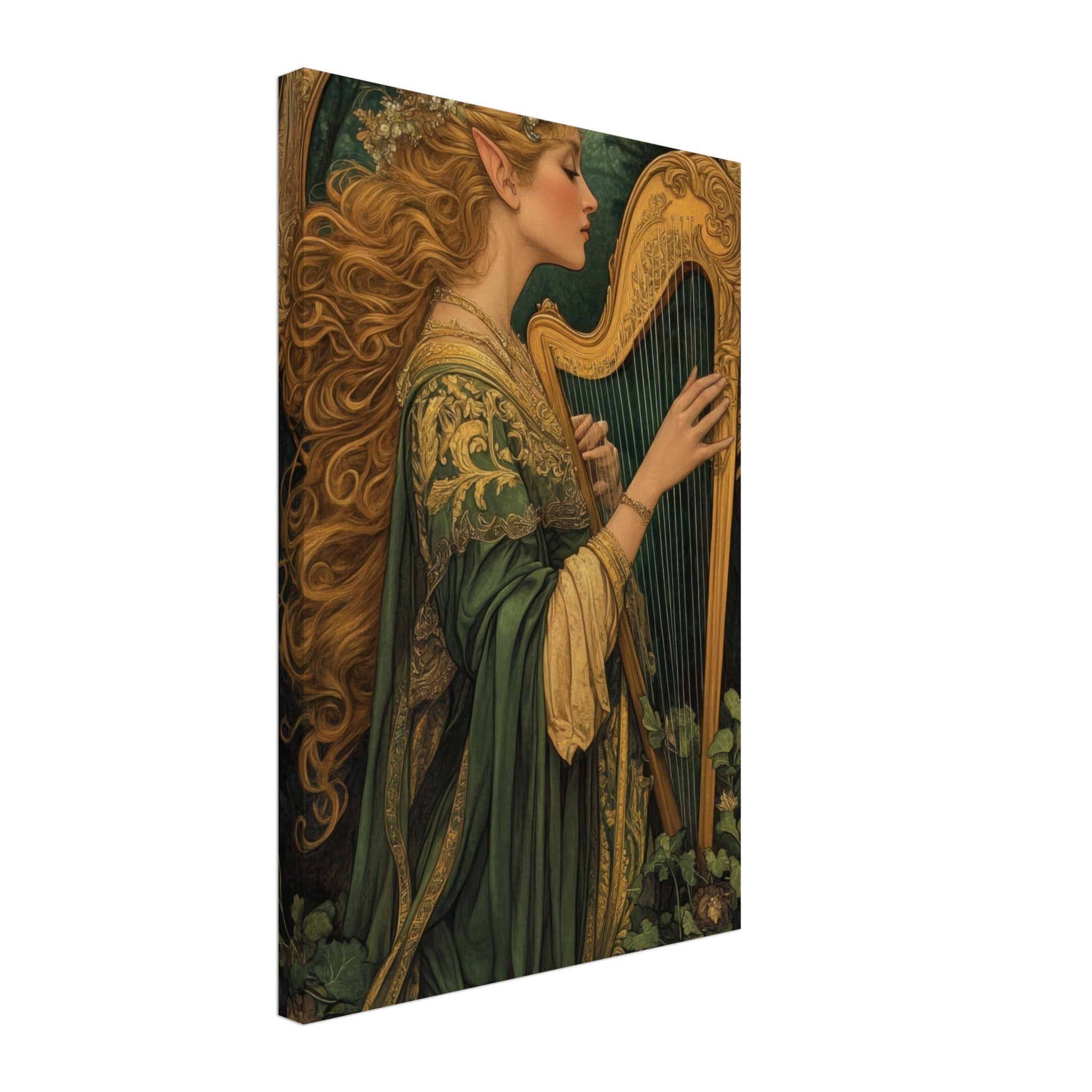 Canvas Portrait - The Enchanted Minstrel of the Fae Court Art You 4 - Shop Ai Art WebShop - Digital Art online Store
