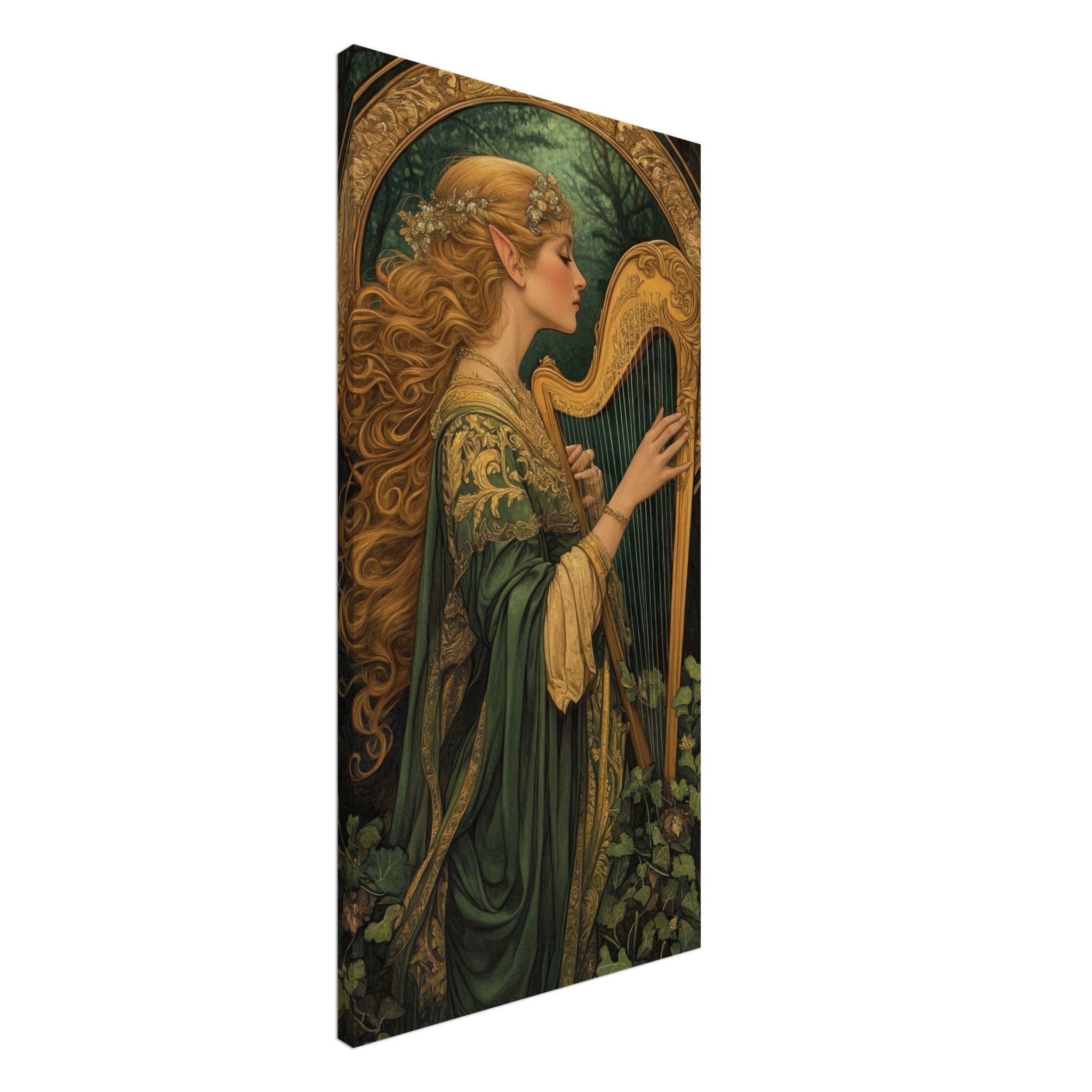 Canvas Portrait - The Enchanted Minstrel of the Fae Court Art You 4 - Shop Ai Art WebShop - Digital Art online Store