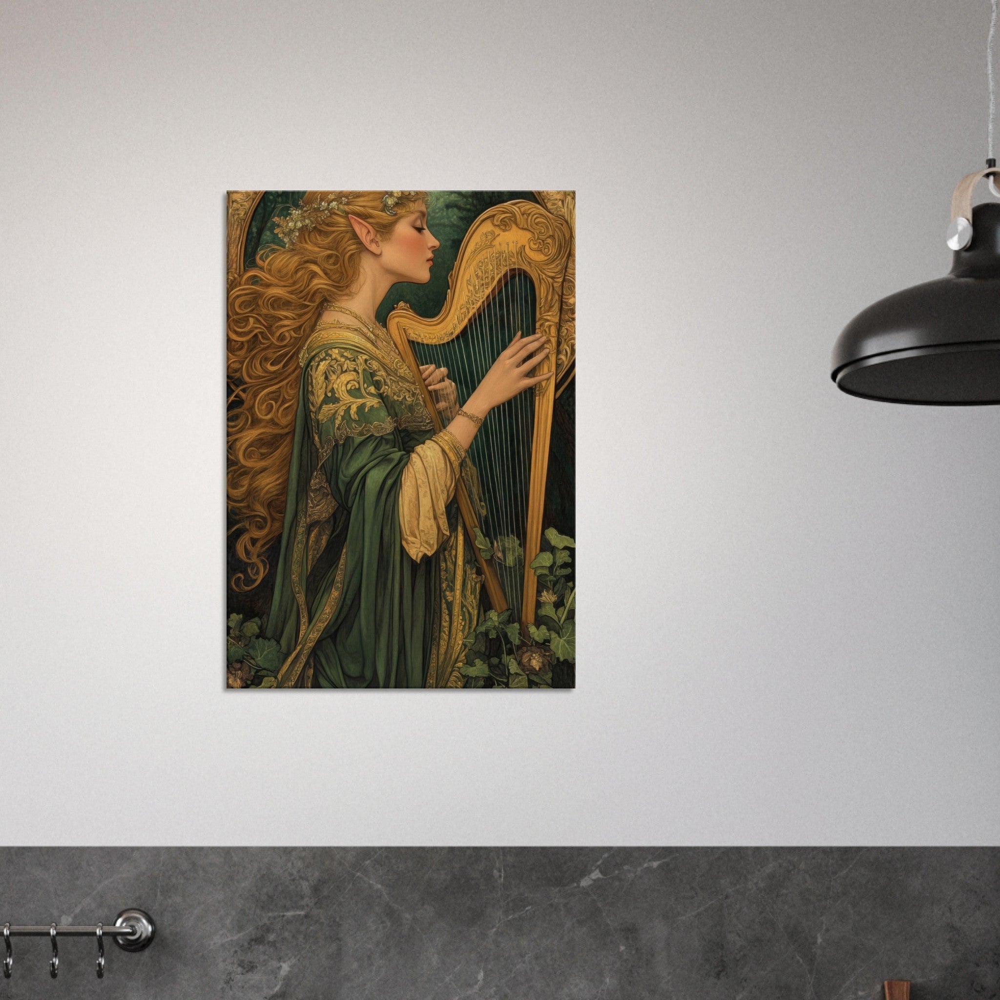 Canvas Portrait - The Enchanted Minstrel of the Fae Court Art You 4 - Shop Ai Art WebShop - Digital Art online Store