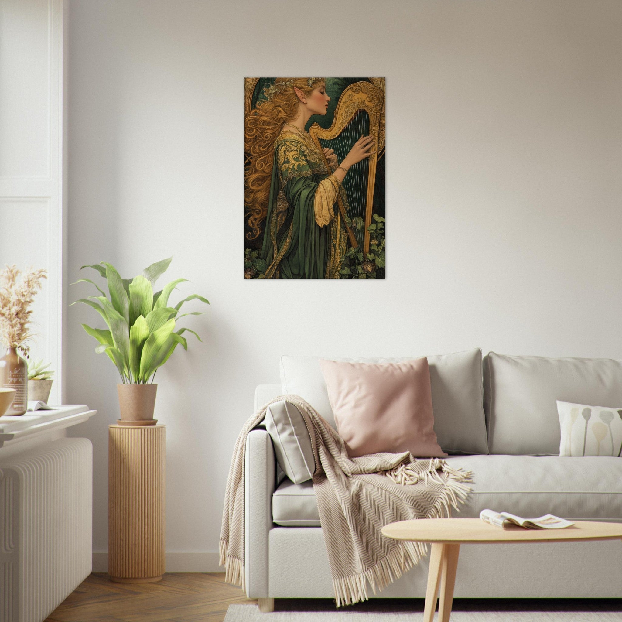 Canvas Portrait - The Enchanted Minstrel of the Fae Court Art You 4 - Shop Ai Art WebShop - Digital Art online Store