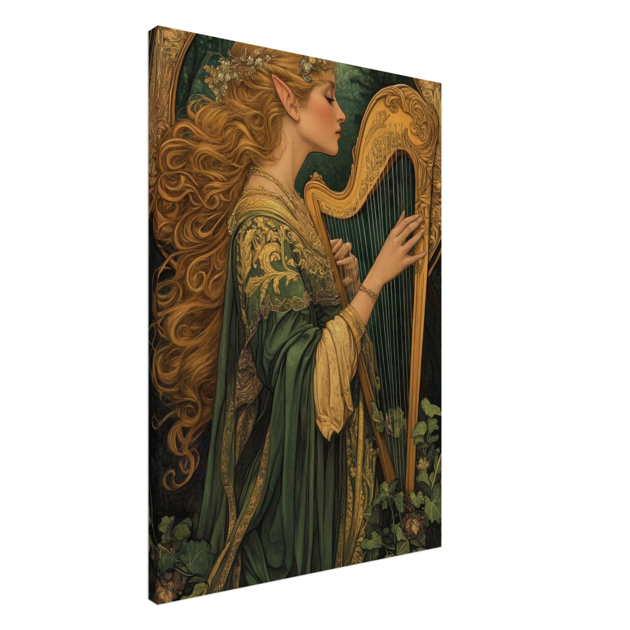 Canvas Portrait - The Enchanted Minstrel of the Fae Court Art You 4 - Shop Ai Art WebShop - Digital Art online Store