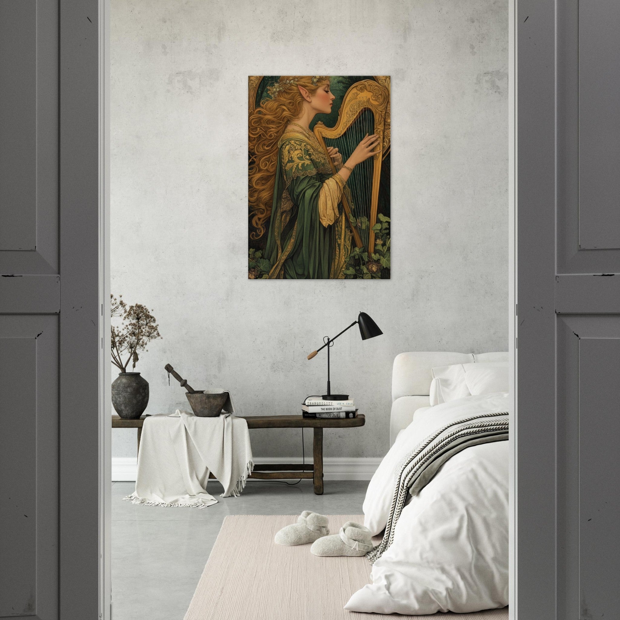 Canvas Portrait - The Enchanted Minstrel of the Fae Court Art You 4 - Shop Ai Art WebShop - Digital Art online Store