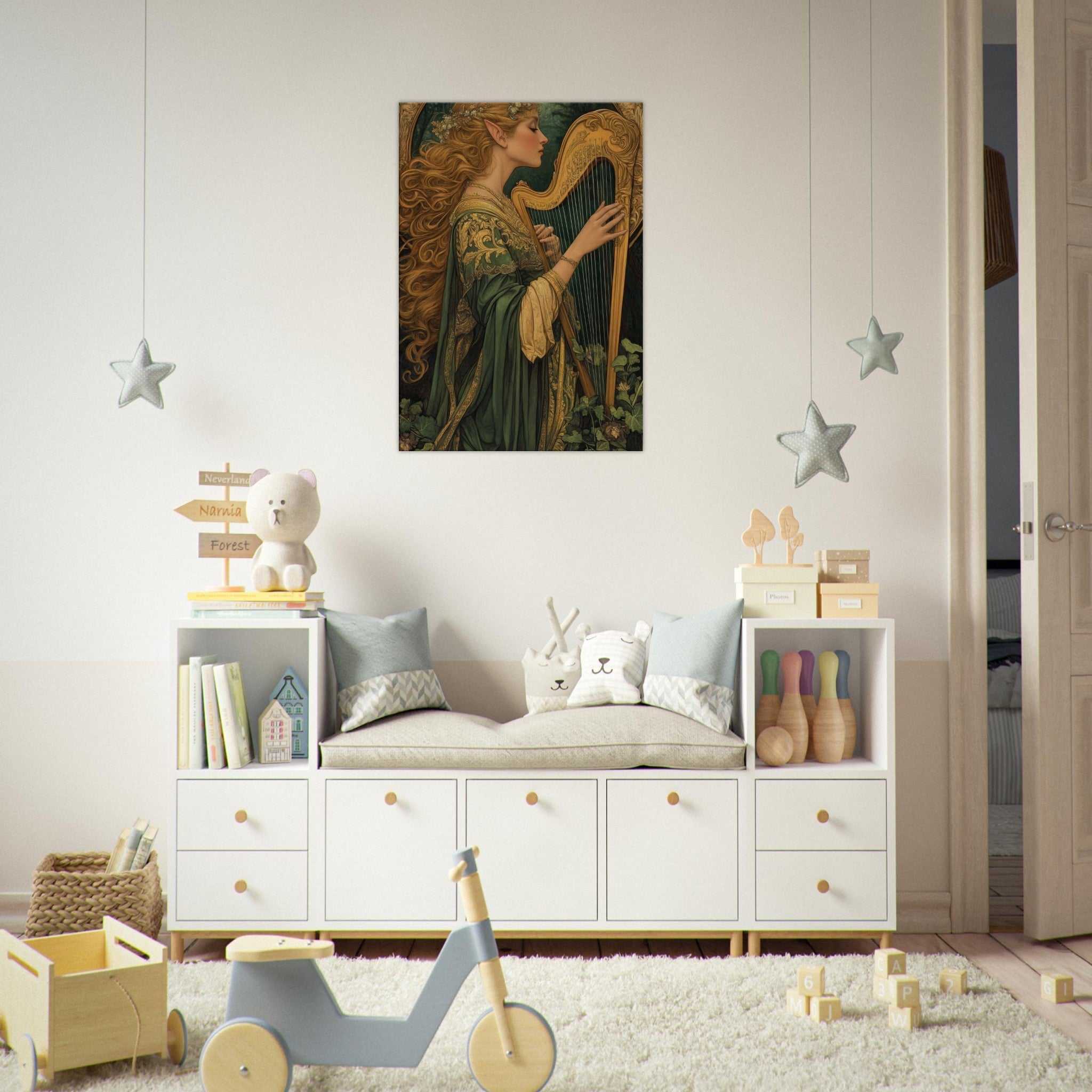 Canvas Portrait - The Enchanted Minstrel of the Fae Court Art You 4 - Shop Ai Art WebShop - Digital Art online Store
