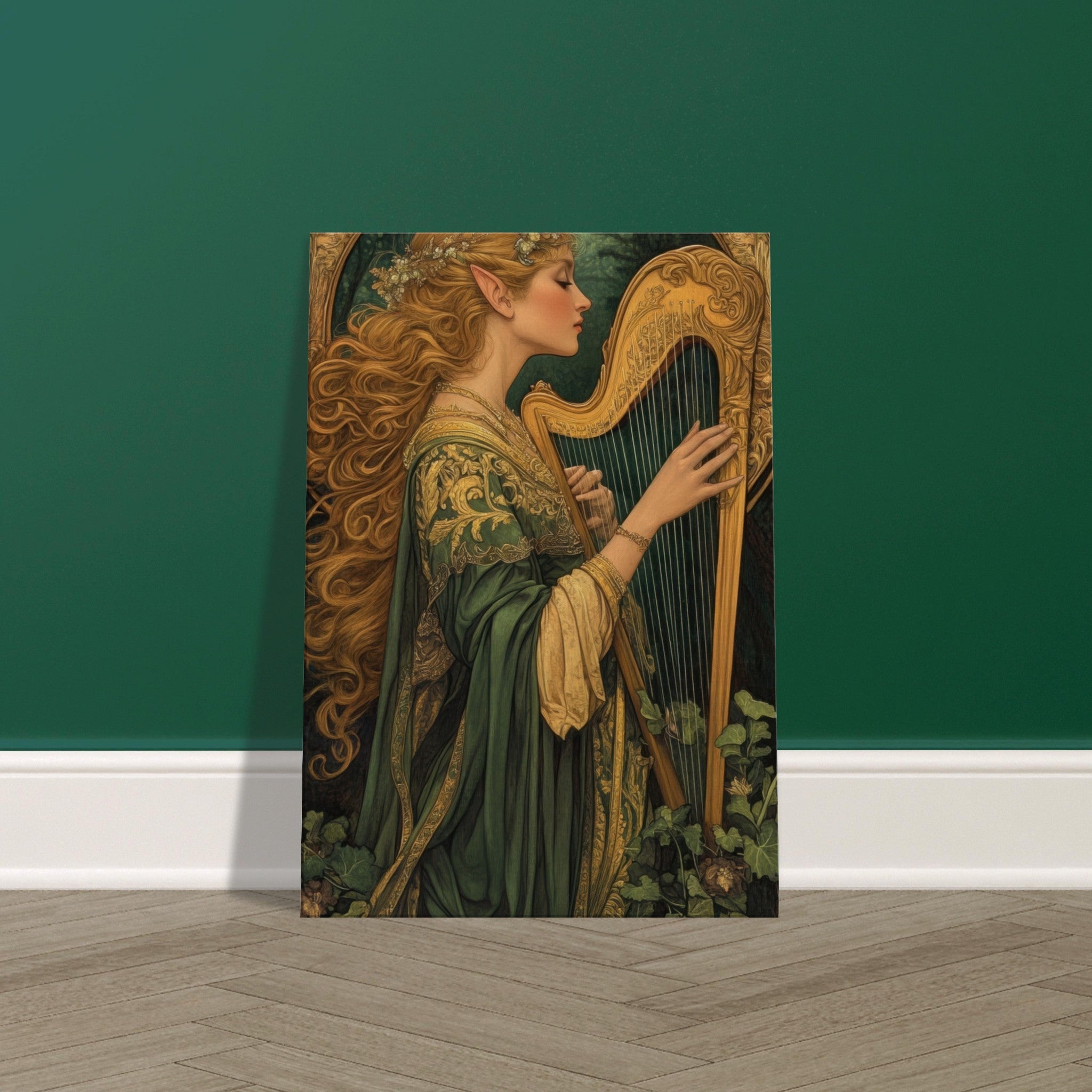 Canvas Portrait - The Enchanted Minstrel of the Fae Court Art You 4 - Shop Ai Art WebShop - Digital Art online Store