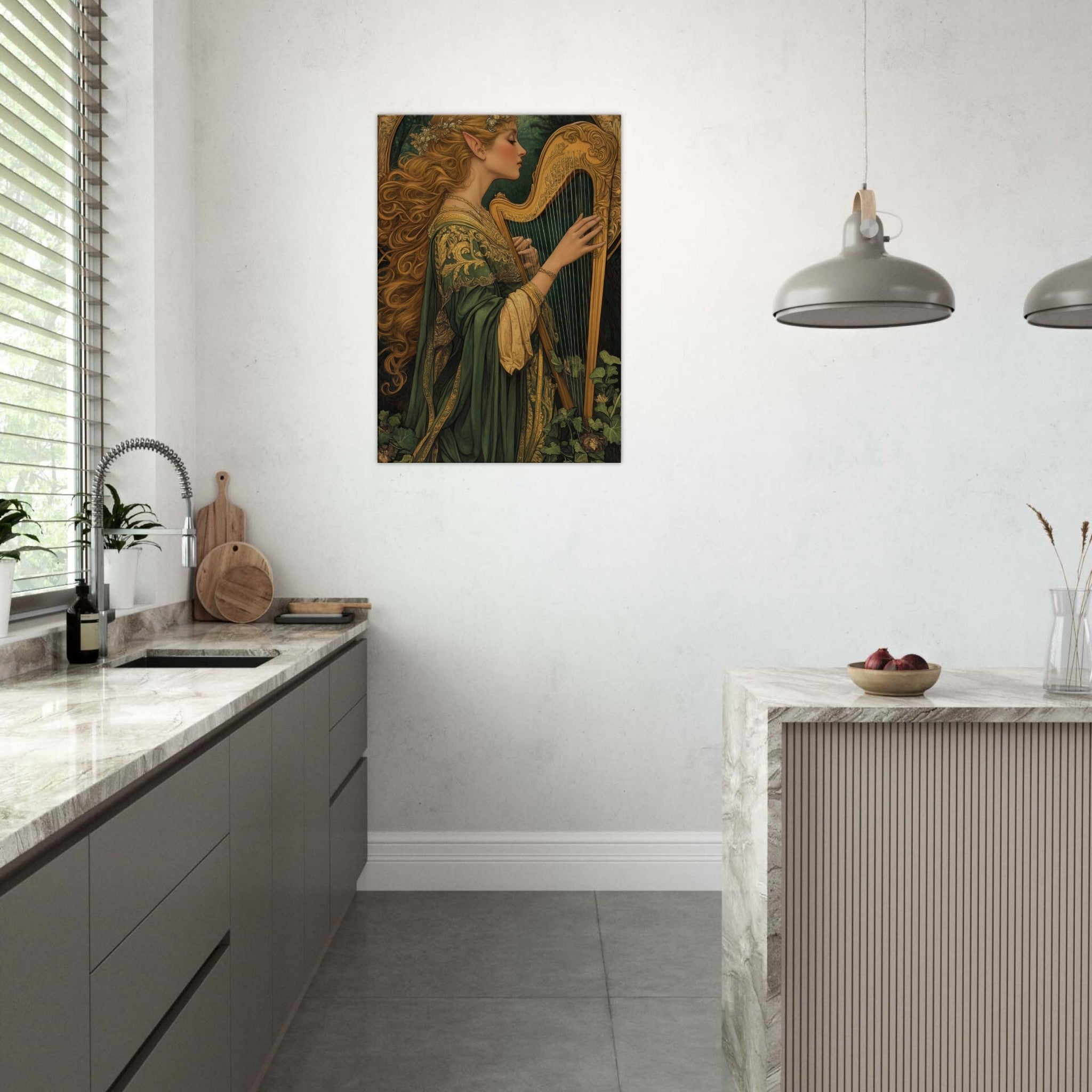 Canvas Portrait - The Enchanted Minstrel of the Fae Court Art You 4 - Shop Ai Art WebShop - Digital Art online Store