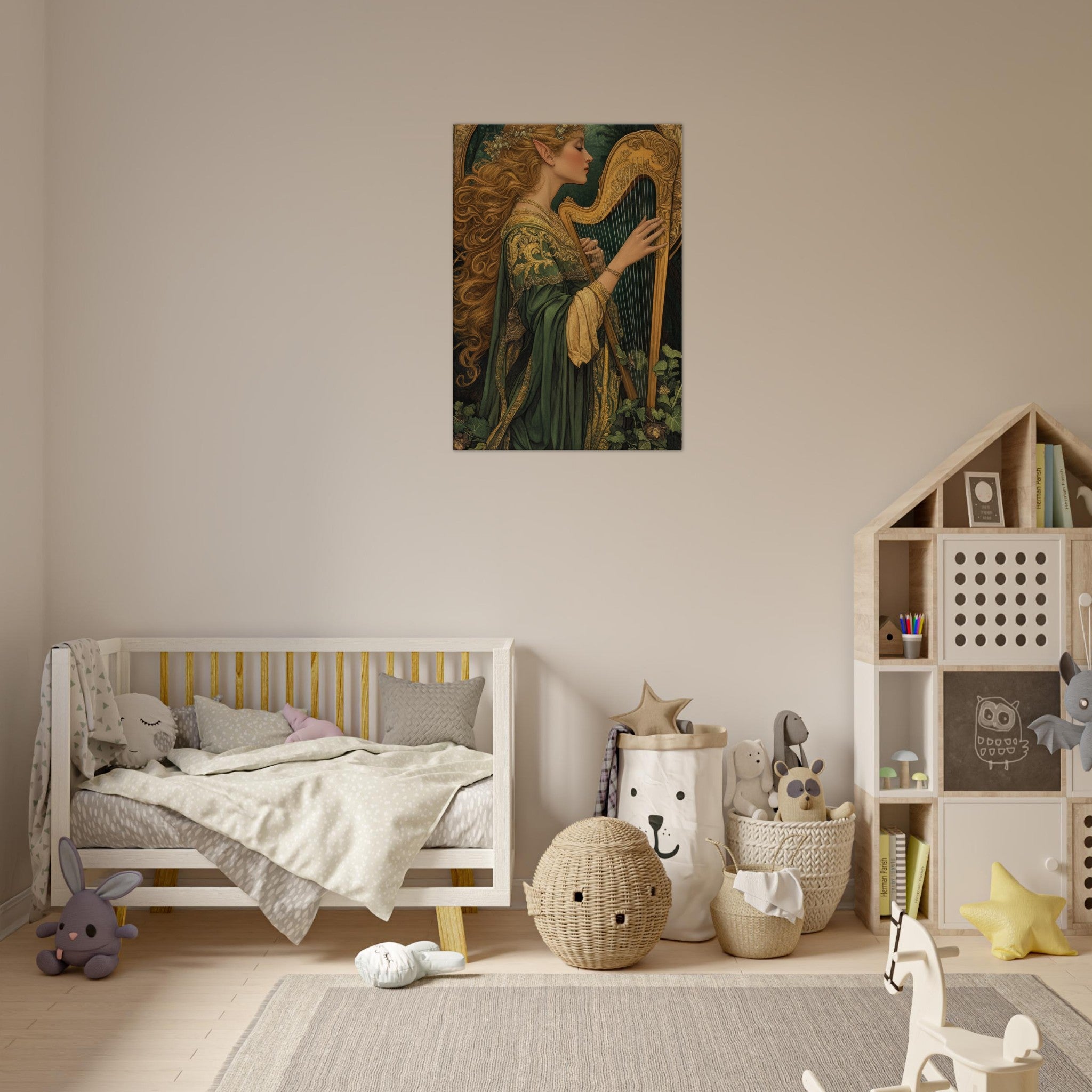 Canvas Portrait - The Enchanted Minstrel of the Fae Court Art You 4 - Shop Ai Art WebShop - Digital Art online Store