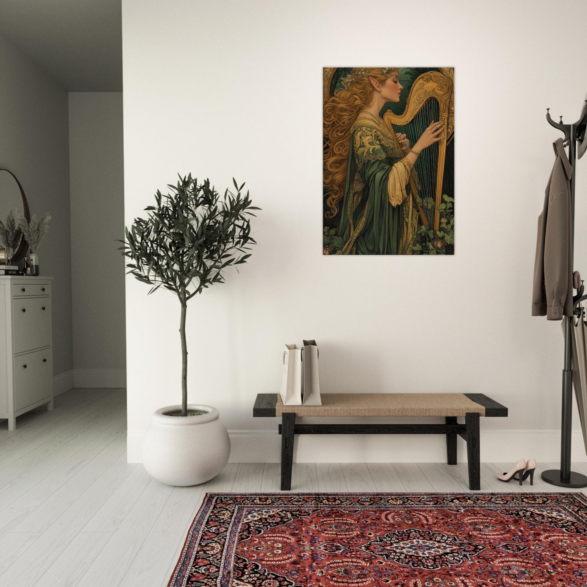 Canvas Portrait - The Enchanted Minstrel of the Fae Court Art You 4 - Shop Ai Art WebShop - Digital Art online Store