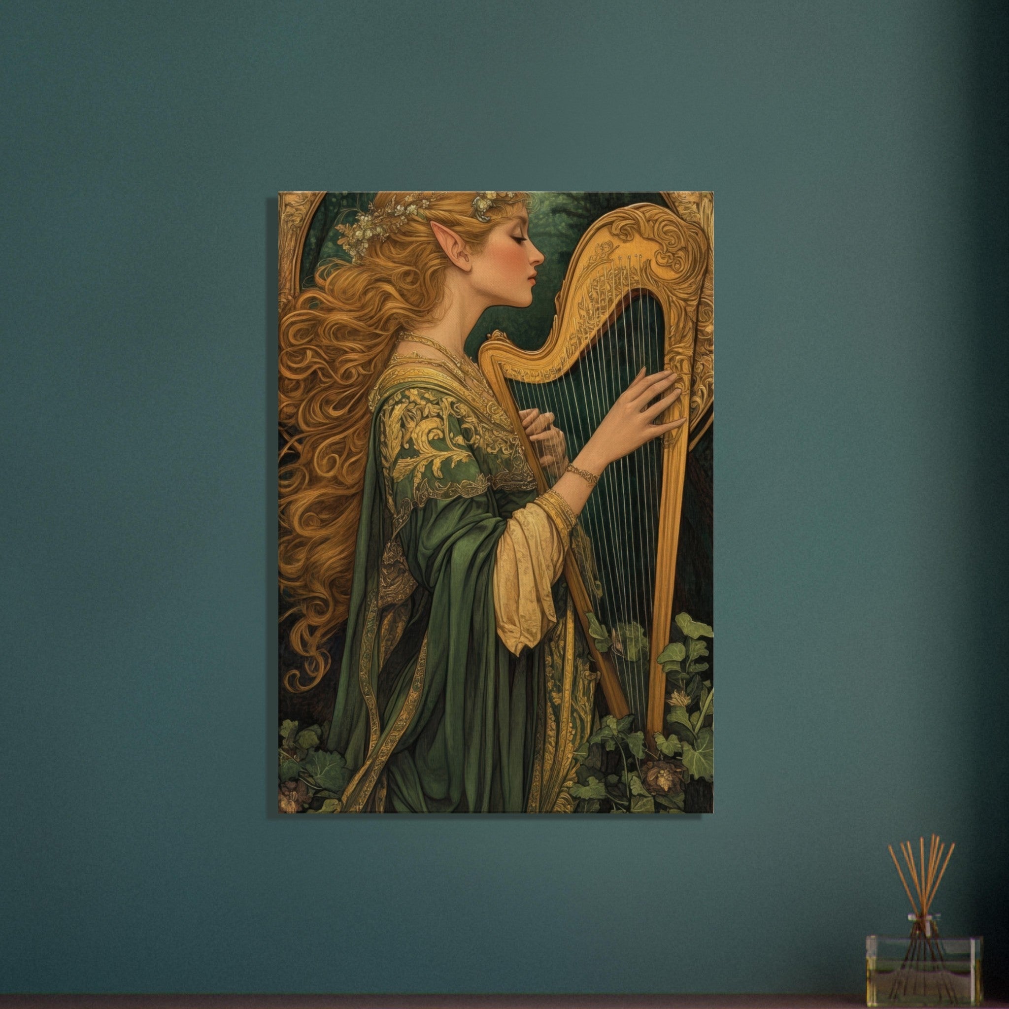 Canvas Portrait - The Enchanted Minstrel of the Fae Court Art You 4 - Shop Ai Art WebShop - Digital Art online Store
