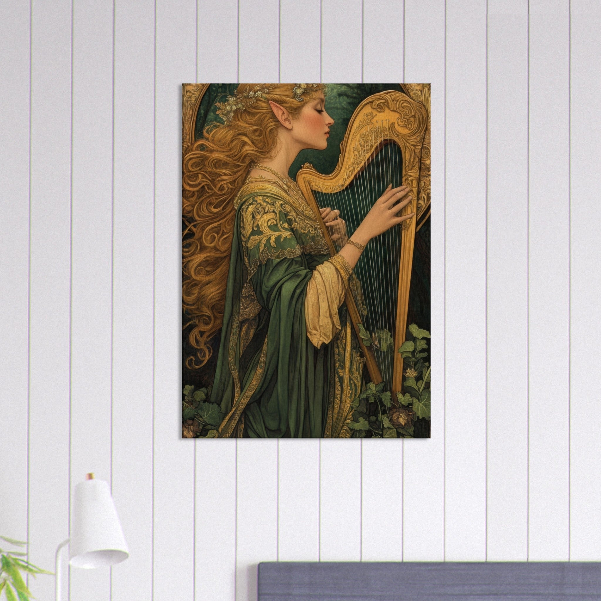 Canvas Portrait - The Enchanted Minstrel of the Fae Court Art You 4 - Shop Ai Art WebShop - Digital Art online Store