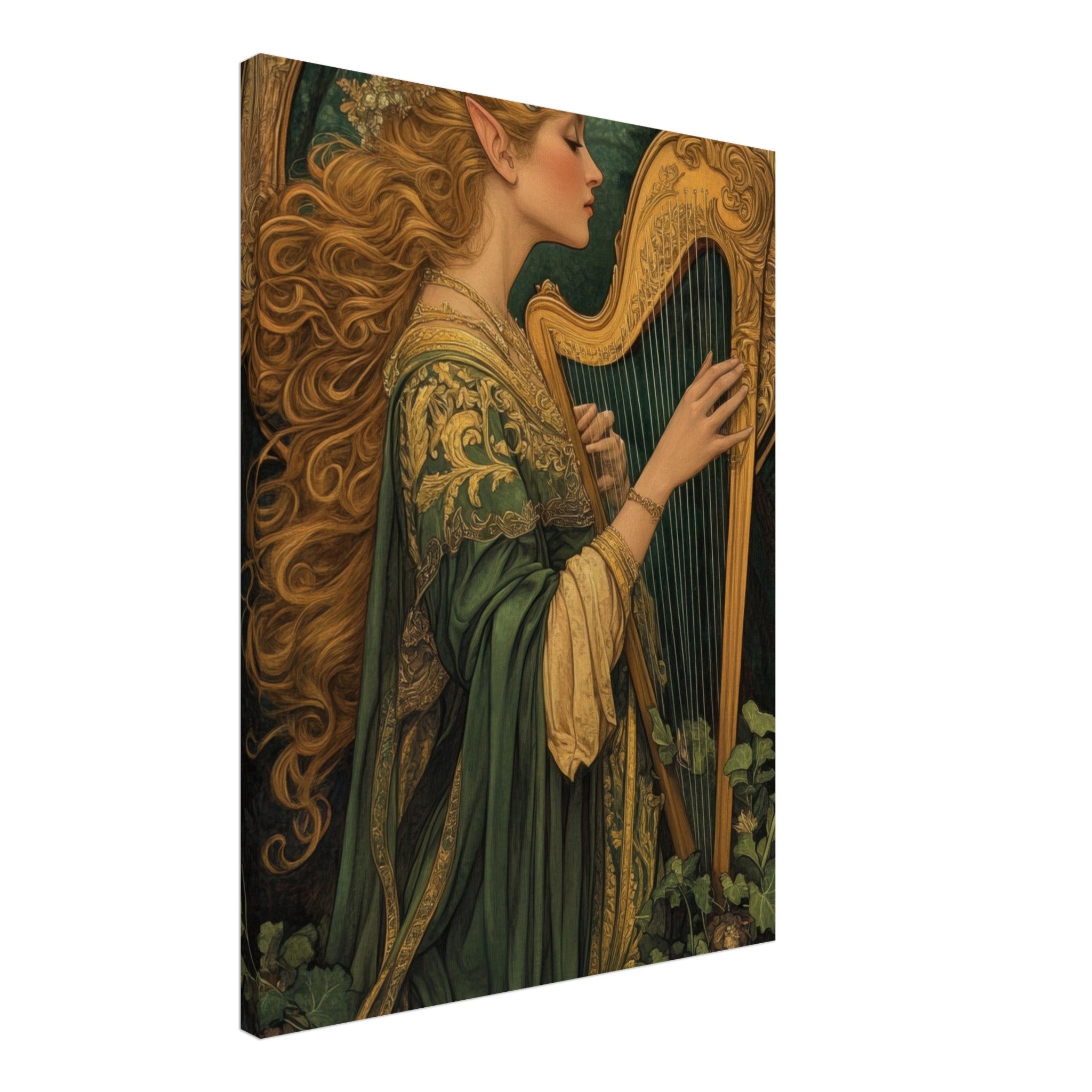 Canvas Portrait - The Enchanted Minstrel of the Fae Court Art You 4 - Shop Ai Art WebShop - Digital Art online Store