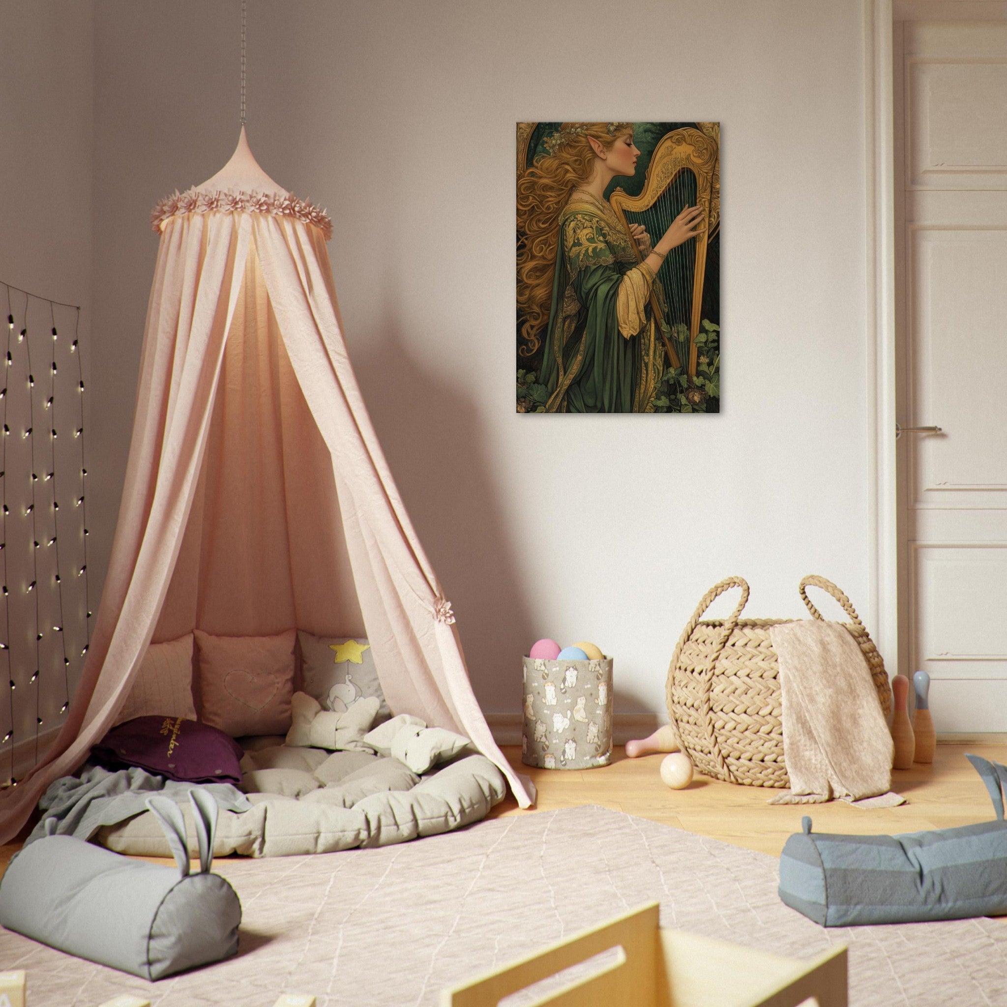 Canvas Portrait - The Enchanted Minstrel of the Fae Court Art You 4 - Shop Ai Art WebShop - Digital Art online Store