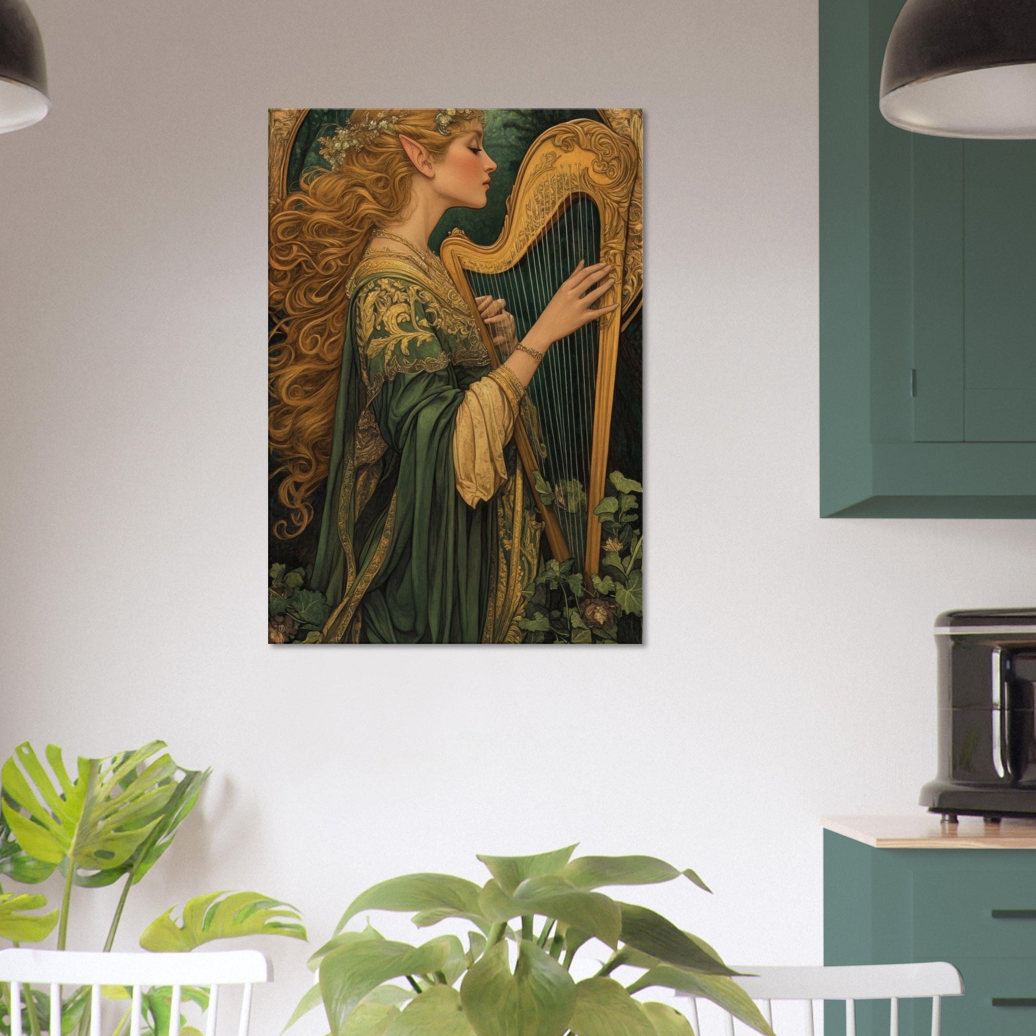 Canvas Portrait - The Enchanted Minstrel of the Fae Court Art You 4 - Shop Ai Art WebShop - Digital Art online Store