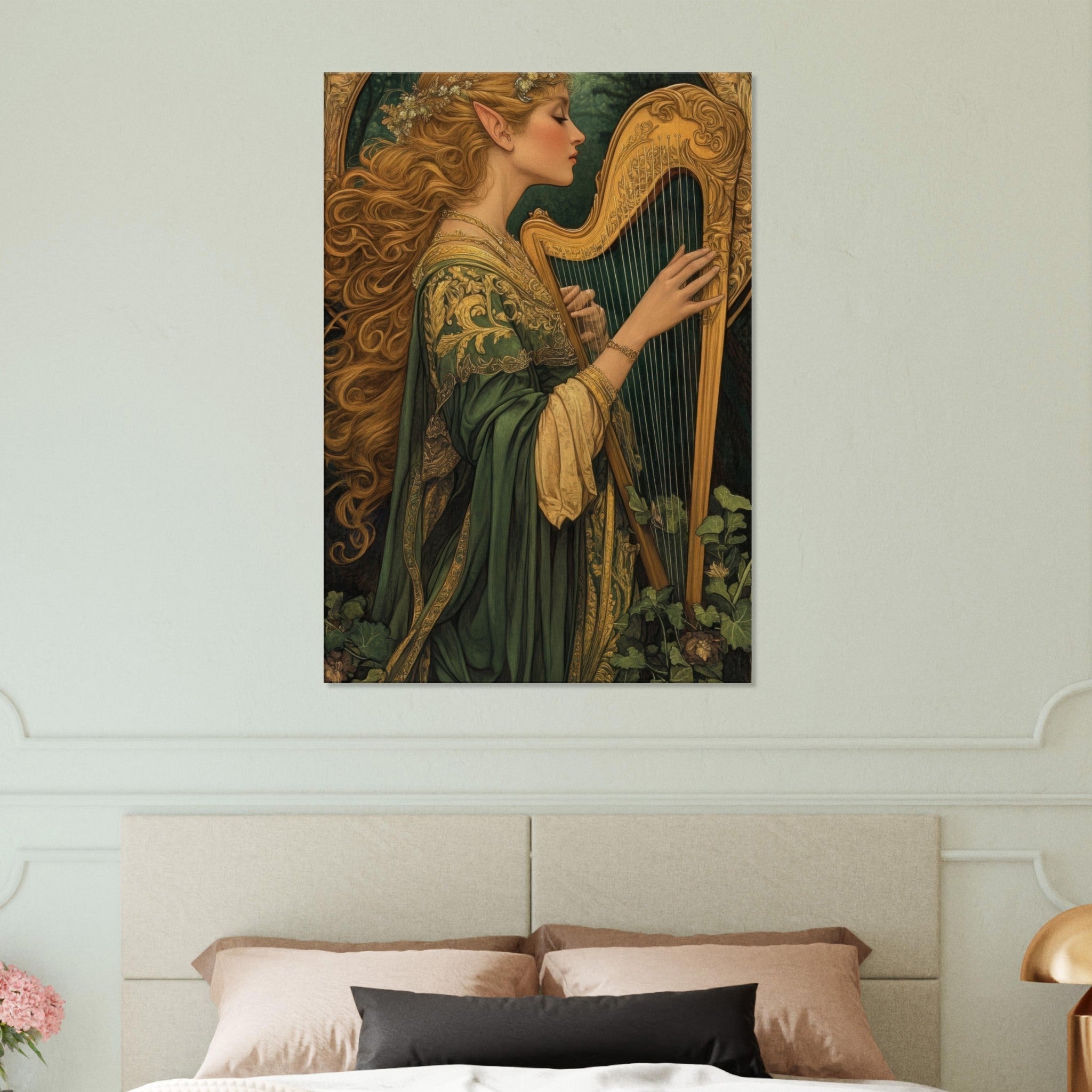 Canvas Portrait - The Enchanted Minstrel of the Fae Court Art You 4 - Shop Ai Art WebShop - Digital Art online Store