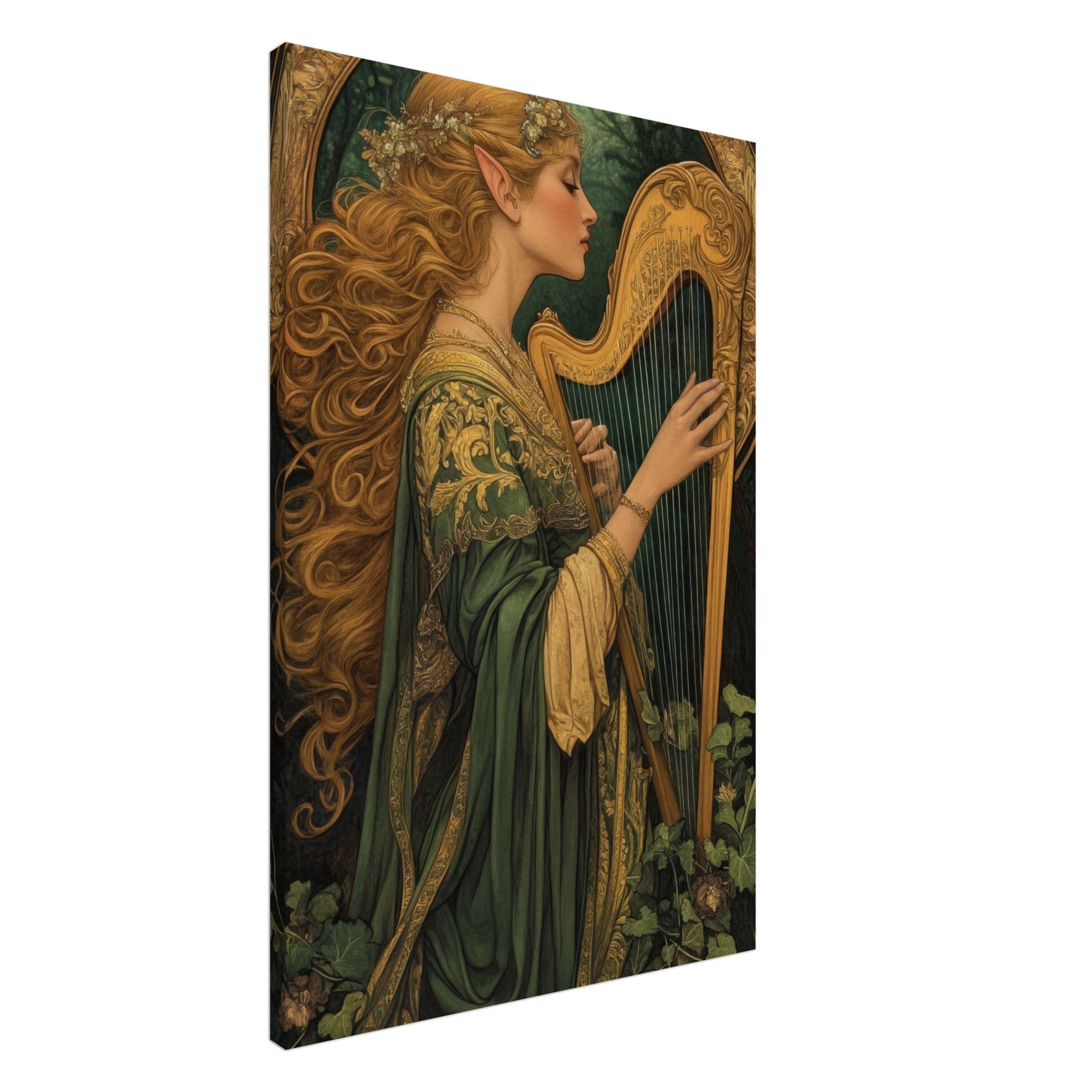 Canvas Portrait - The Enchanted Minstrel of the Fae Court Art You 4 - Shop Ai Art WebShop - Digital Art online Store