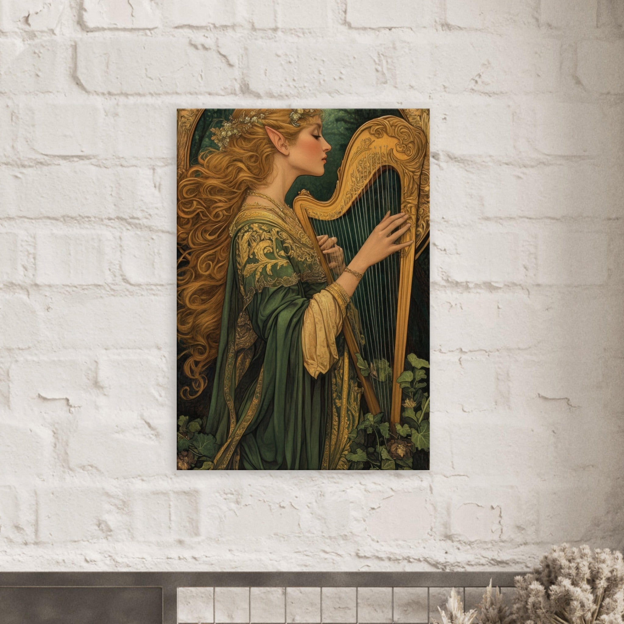 Canvas Portrait - The Enchanted Minstrel of the Fae Court Art You 4 - Shop Ai Art WebShop - Digital Art online Store