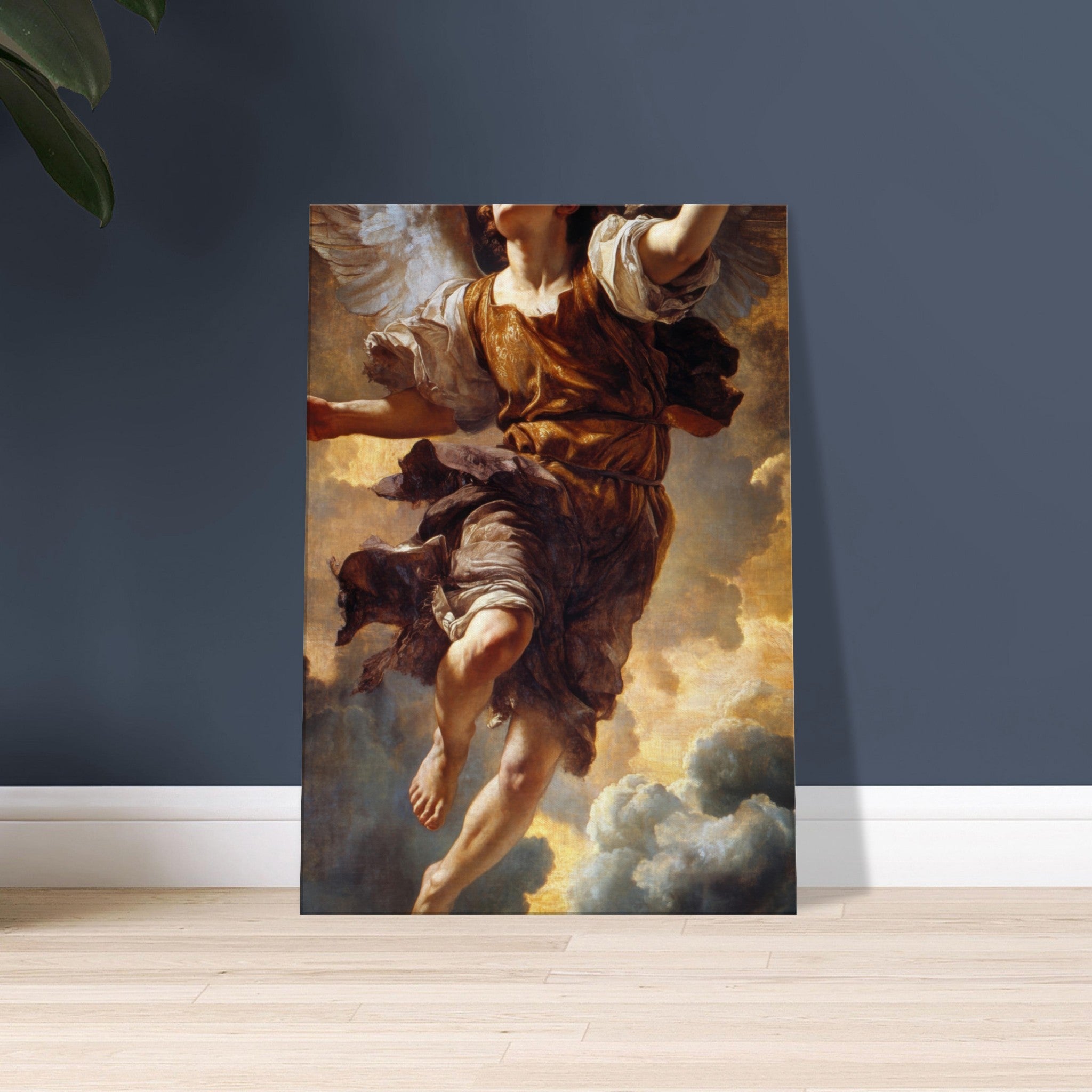 Canvas Portrait - The Fallen Angels Descent Baroque Mythological 2 - Shop Ai Art WebShop - Digital Art online Store