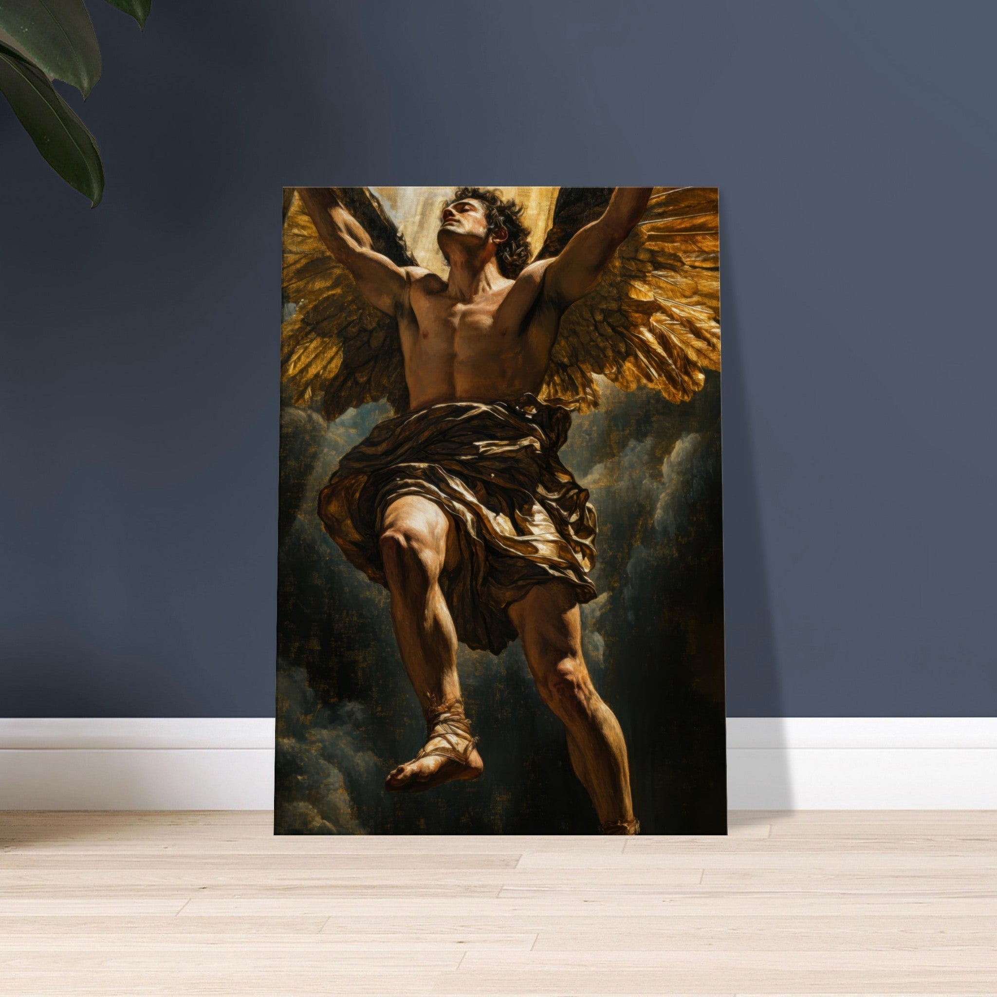 Canvas Portrait - The Fallen Angels Descent Baroque Mythological 5 - Shop Ai Art WebShop - Digital Art online Store