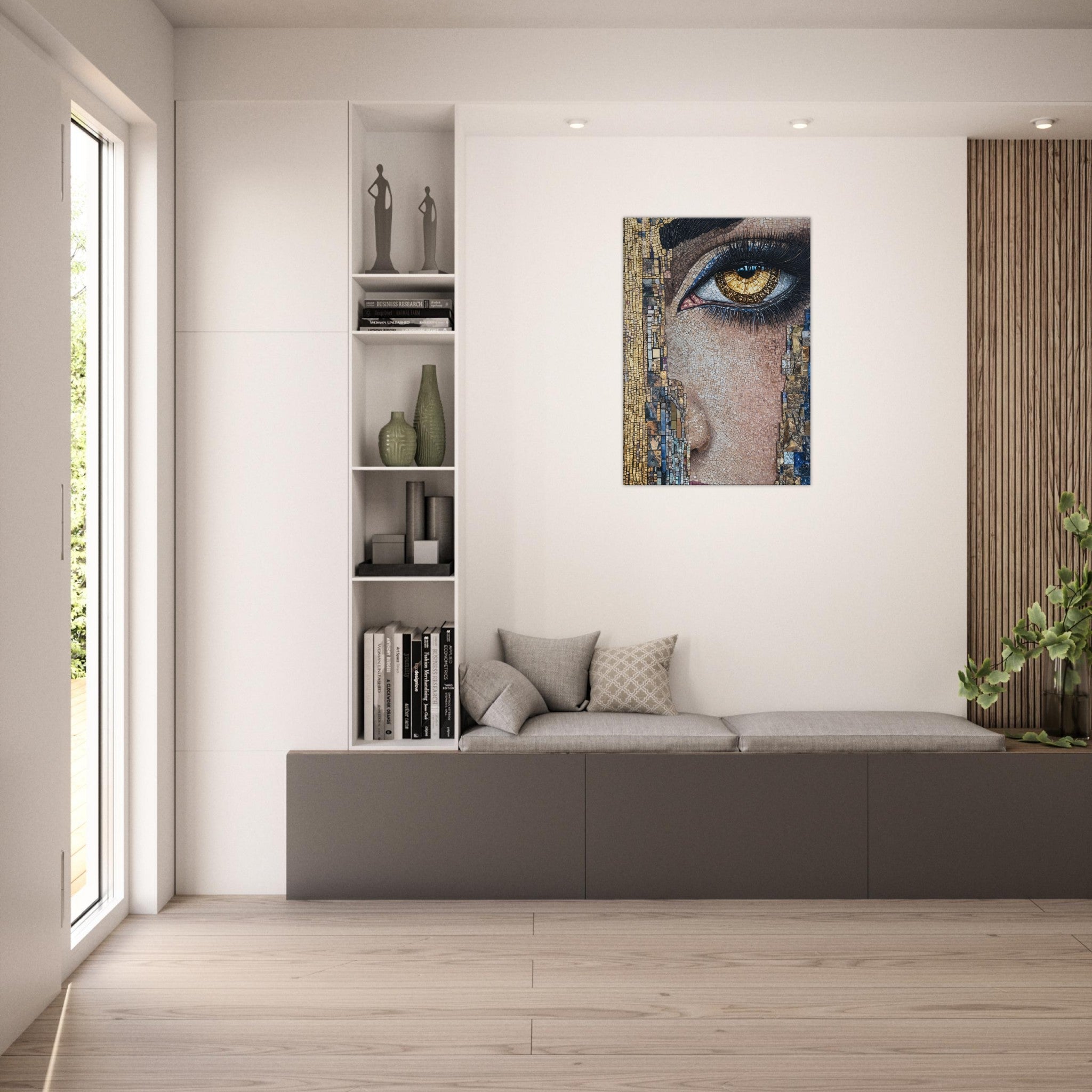 Canvas Portrait - The Oracles Forbidden Prophecy Byzantine Mosaic 6 - Shop Ai Art WebShop - Digital Art online Store