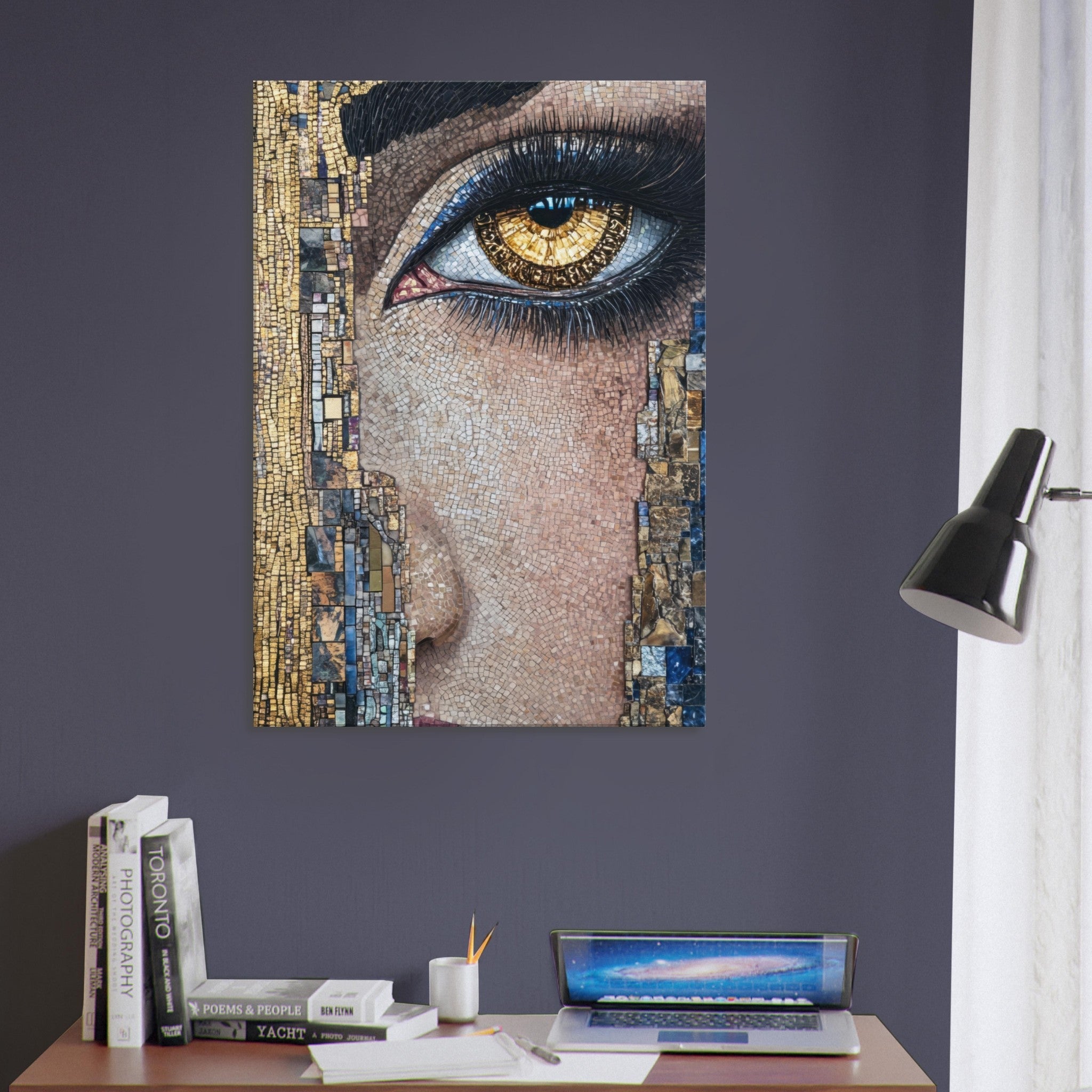 Canvas Portrait - The Oracles Forbidden Prophecy Byzantine Mosaic 6 - Shop Ai Art WebShop - Digital Art online Store