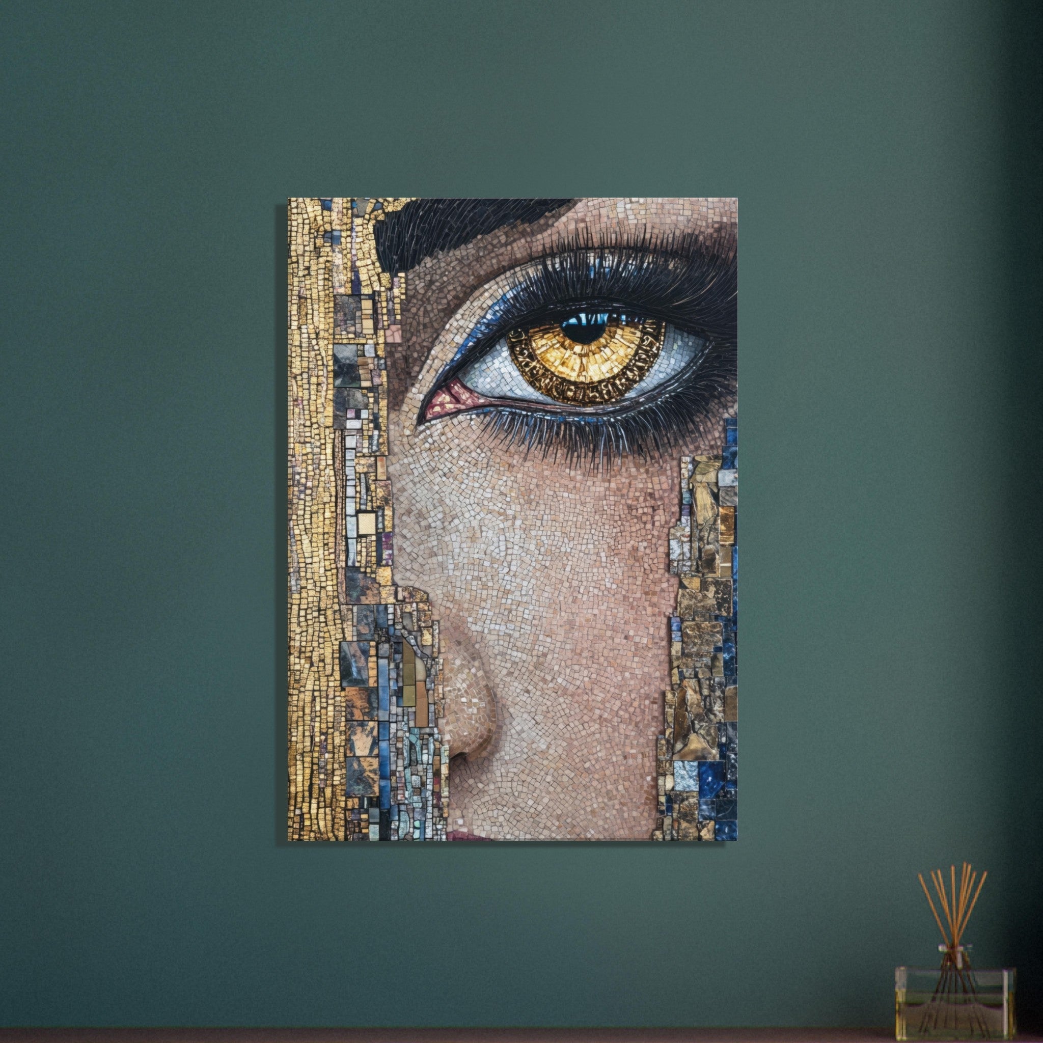 Canvas Portrait - The Oracles Forbidden Prophecy Byzantine Mosaic 6 - Shop Ai Art WebShop - Digital Art online Store