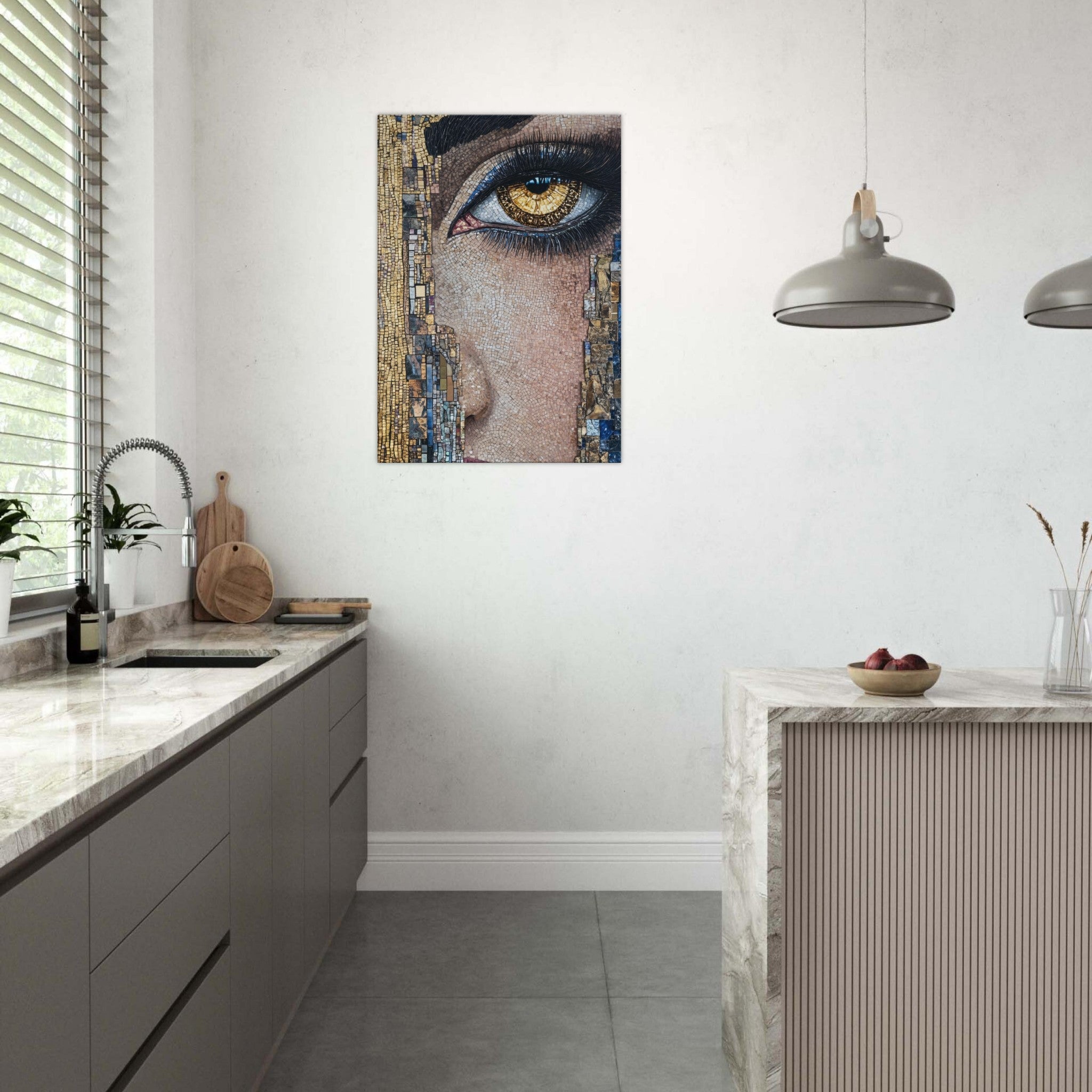Canvas Portrait - The Oracles Forbidden Prophecy Byzantine Mosaic 6 - Shop Ai Art WebShop - Digital Art online Store