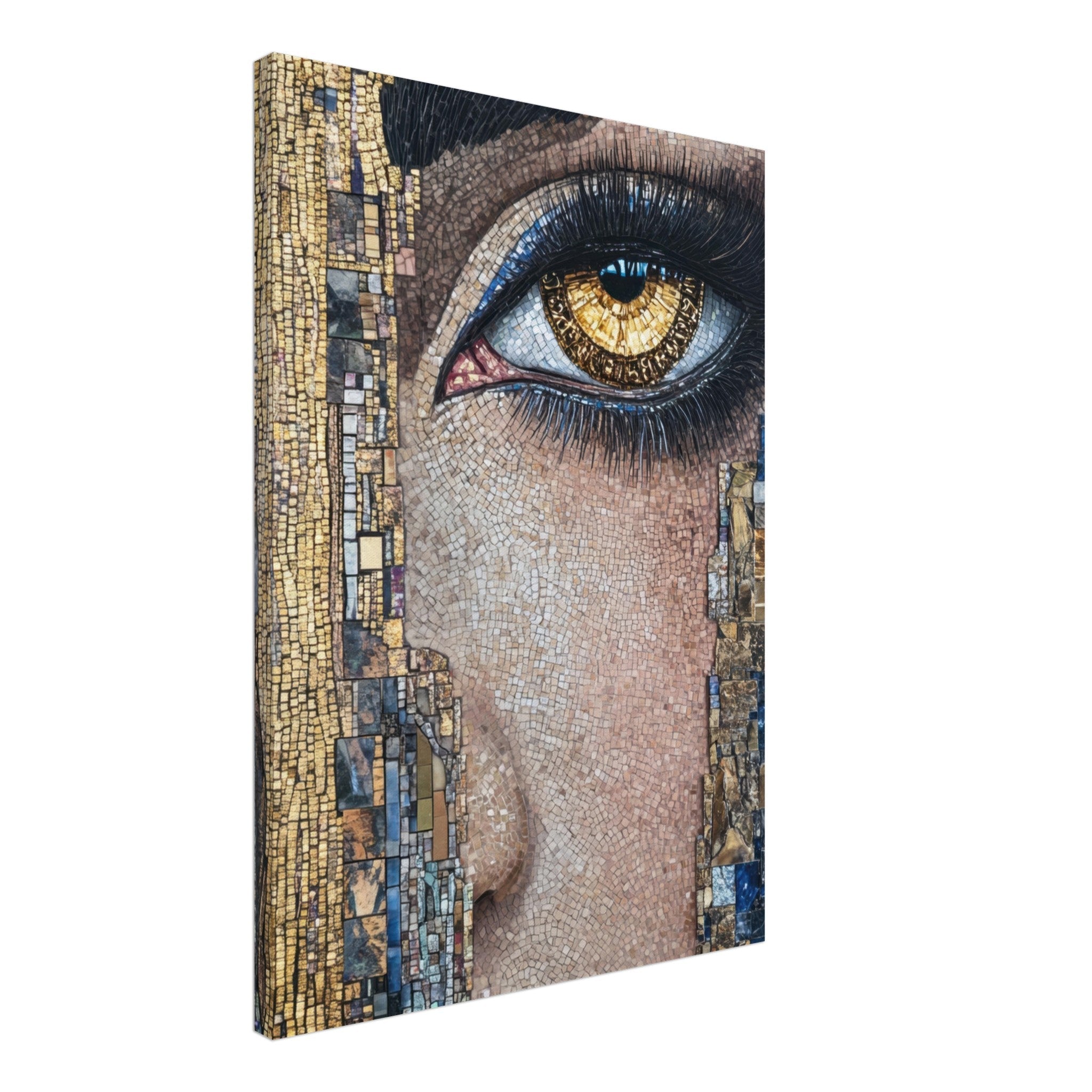 Canvas Portrait - The Oracles Forbidden Prophecy Byzantine Mosaic 6 - Shop Ai Art WebShop - Digital Art online Store