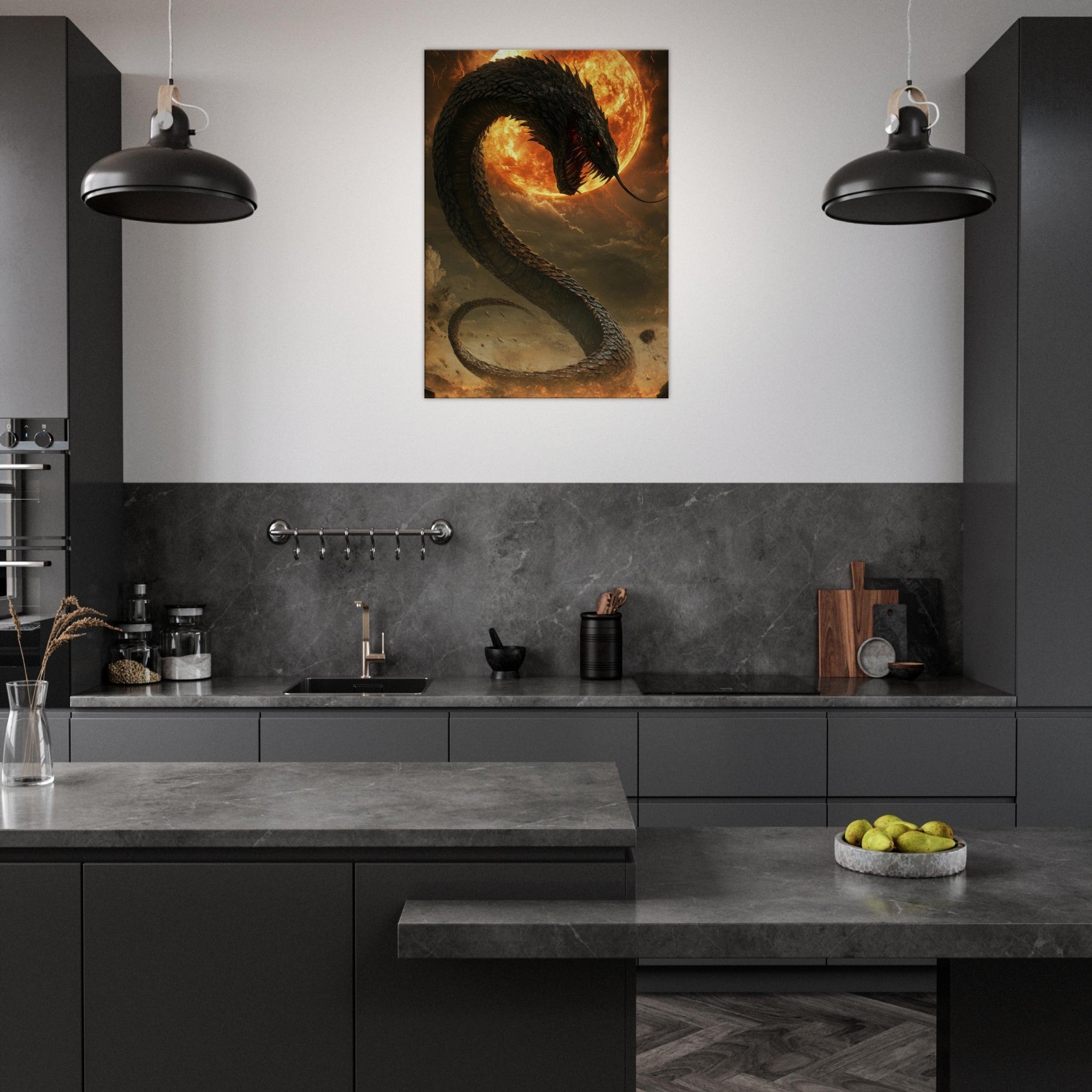 Canvas Portrait - The Wrath of Apophis Dark Fantasy A Dark Fantasy 2 - Shop Ai Art WebShop - Digital Art online Store