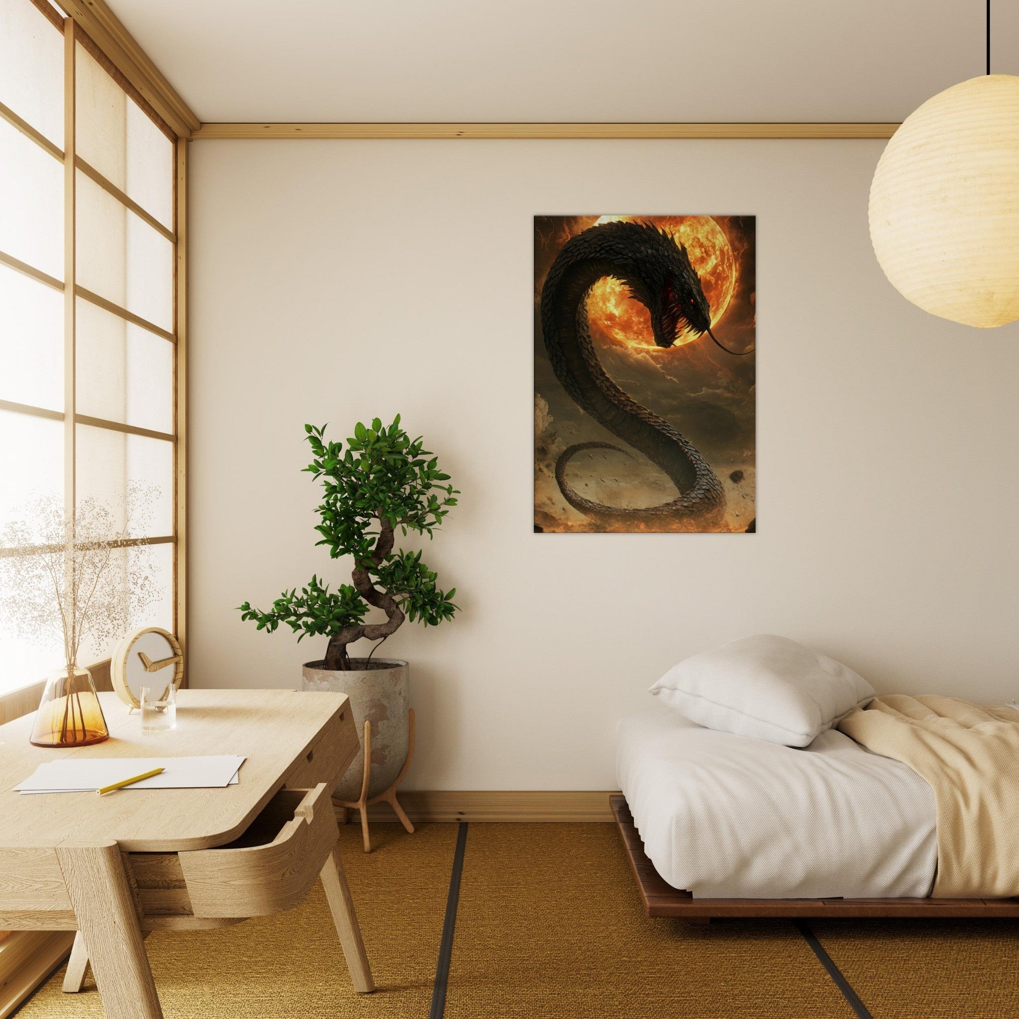 Canvas Portrait - The Wrath of Apophis Dark Fantasy A Dark Fantasy 2 - Shop Ai Art WebShop - Digital Art online Store