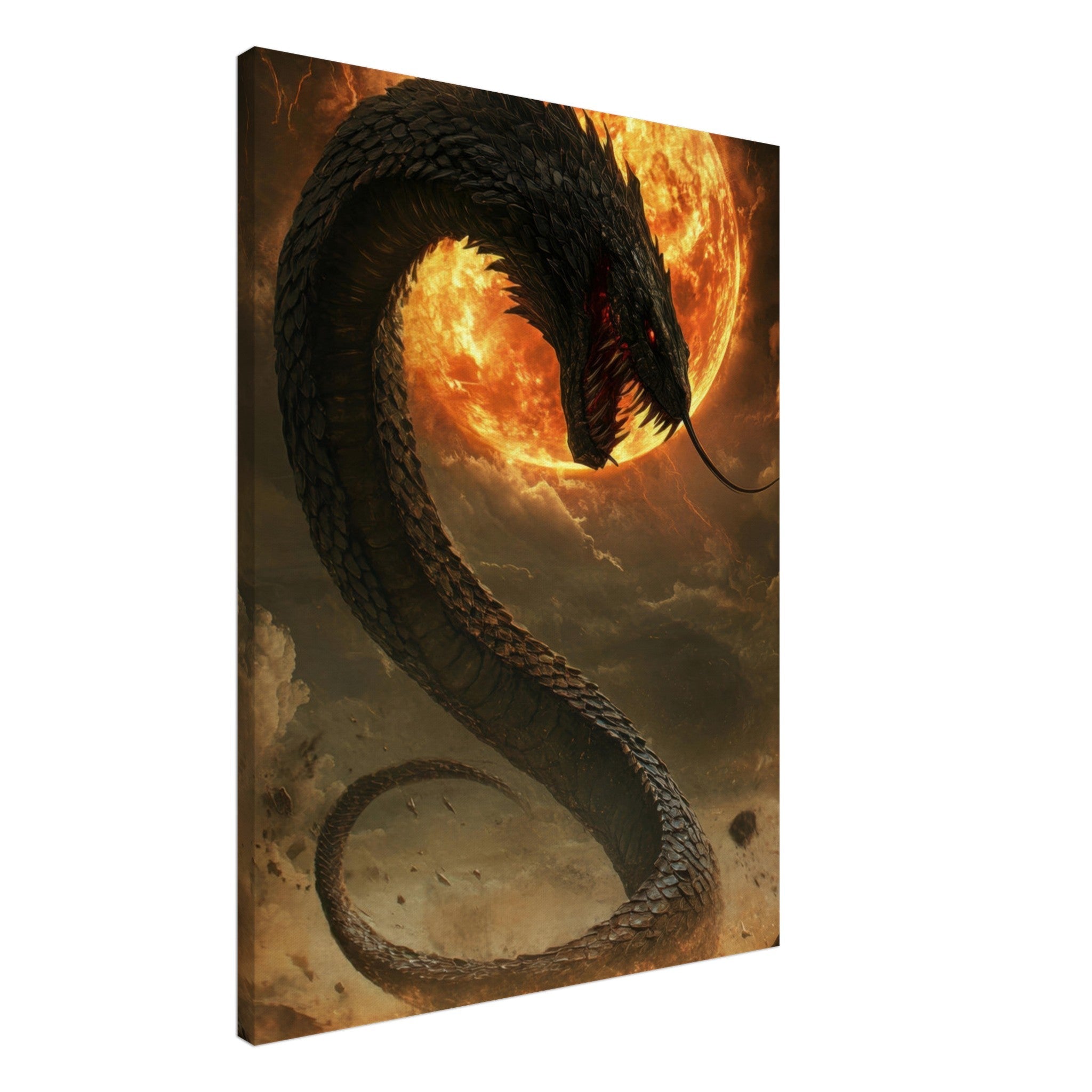 Canvas Portrait - The Wrath of Apophis Dark Fantasy A Dark Fantasy 2 - Shop Ai Art WebShop - Digital Art online Store