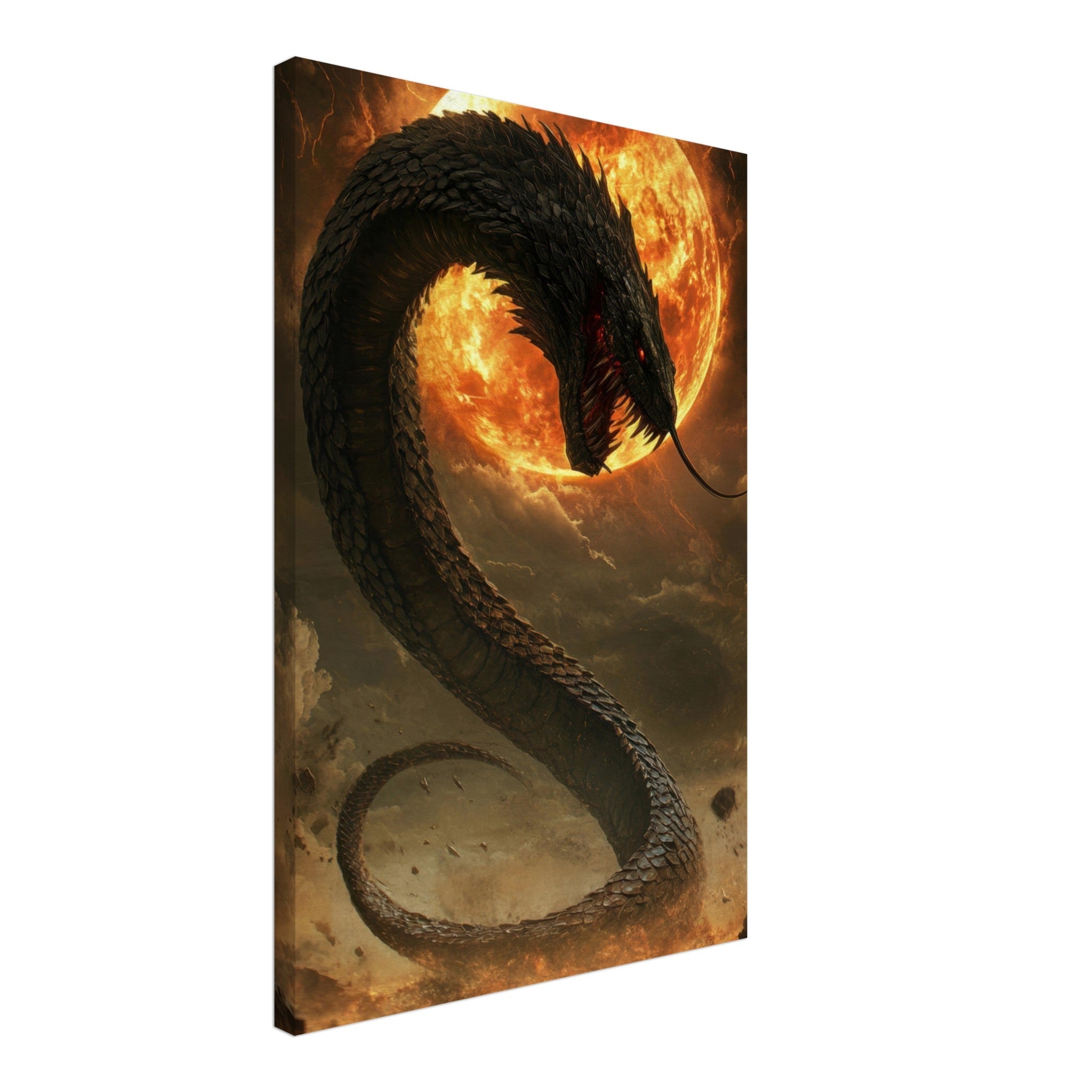 Canvas Portrait - The Wrath of Apophis Dark Fantasy A Dark Fantasy 2 - Shop Ai Art WebShop - Digital Art online Store