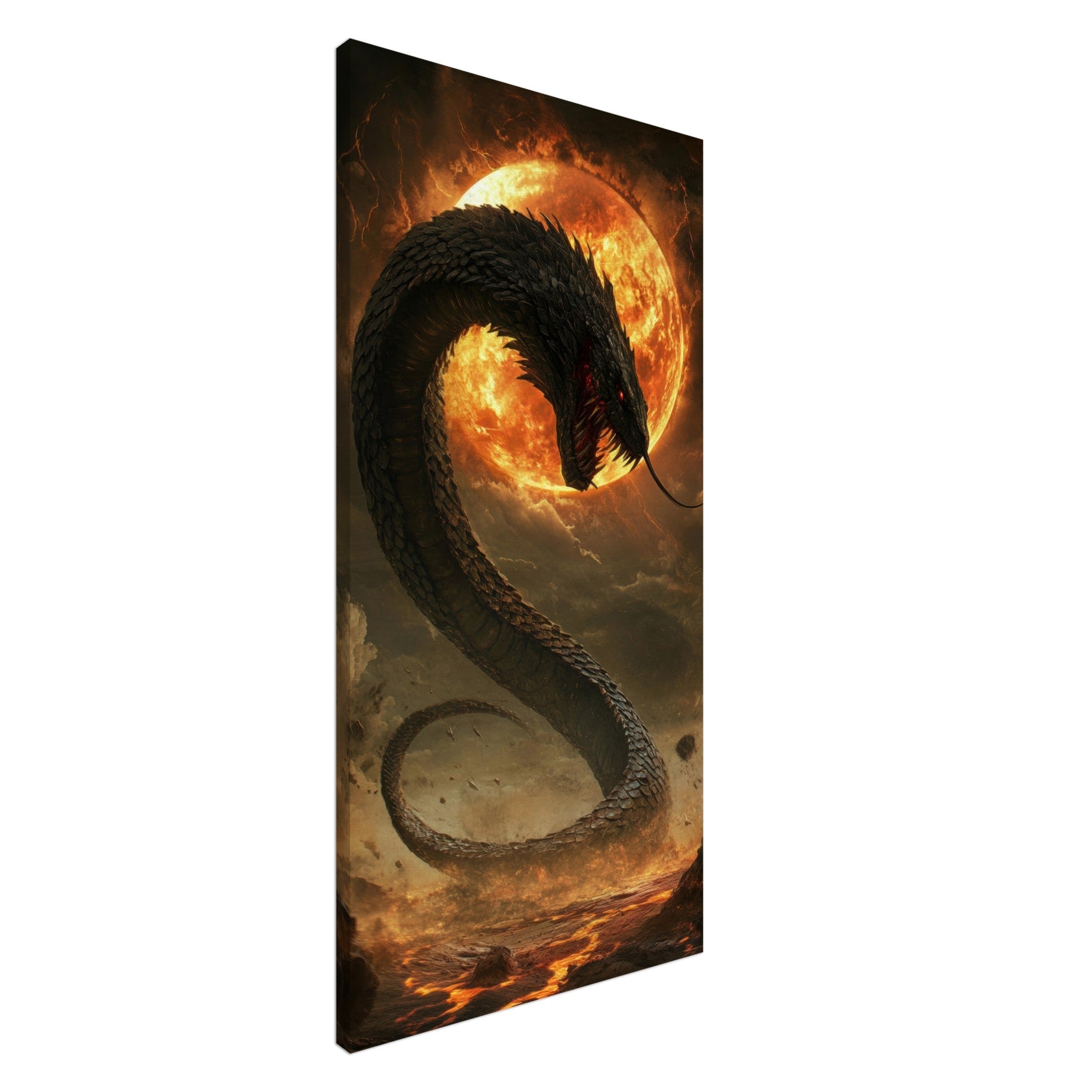 Canvas Portrait - The Wrath of Apophis Dark Fantasy A Dark Fantasy 2 - Shop Ai Art WebShop - Digital Art online Store