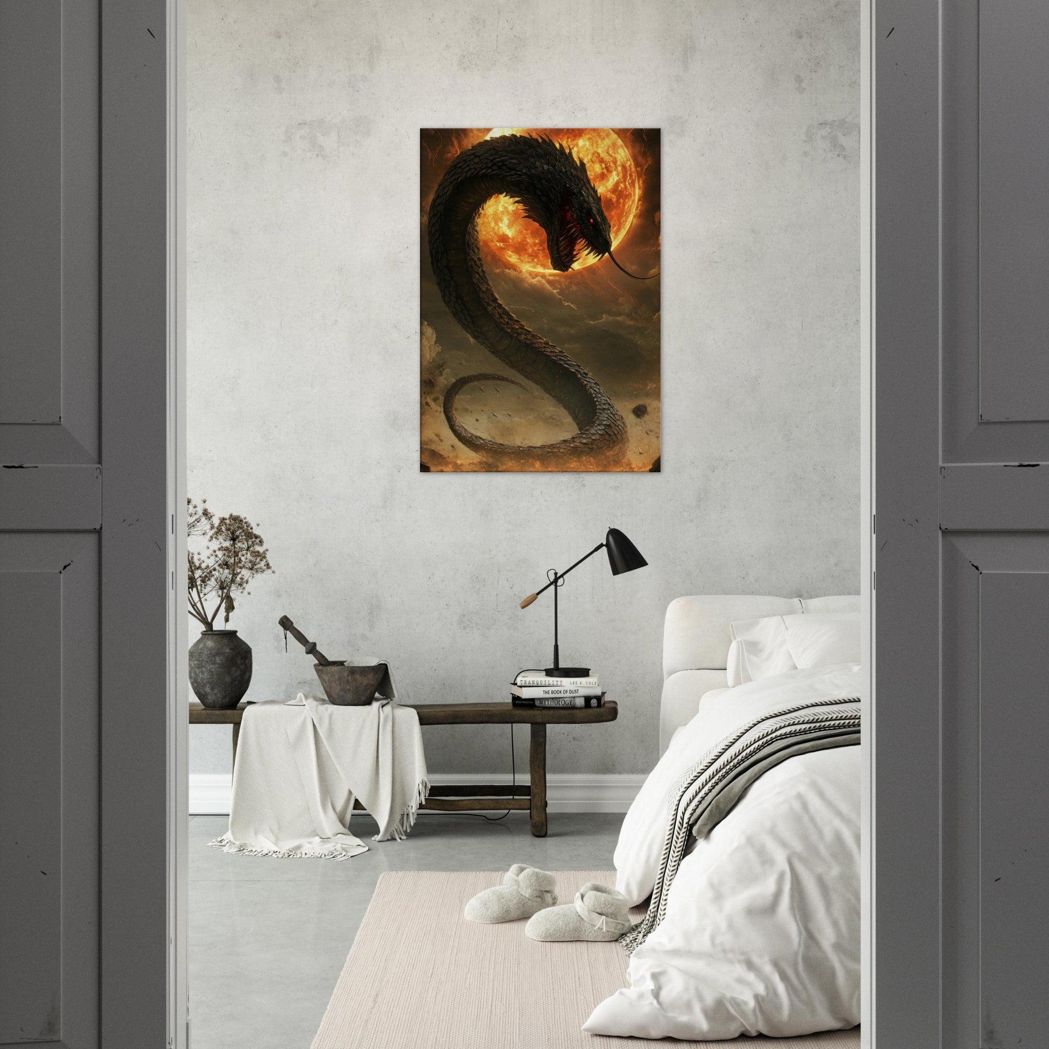 Canvas Portrait - The Wrath of Apophis Dark Fantasy A Dark Fantasy 2 - Shop Ai Art WebShop - Digital Art online Store