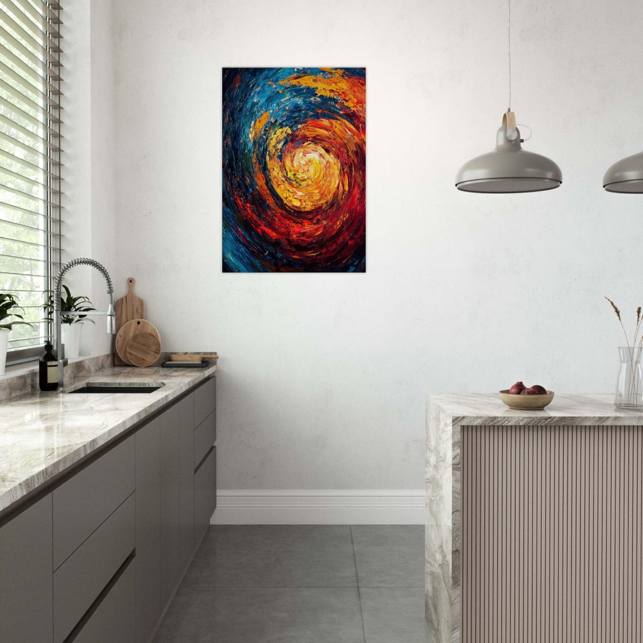Canvas Portrait - Vortex of Emotions A swirling fusion of vagrant - Shop Ai Art WebShop - Digital Art online Store