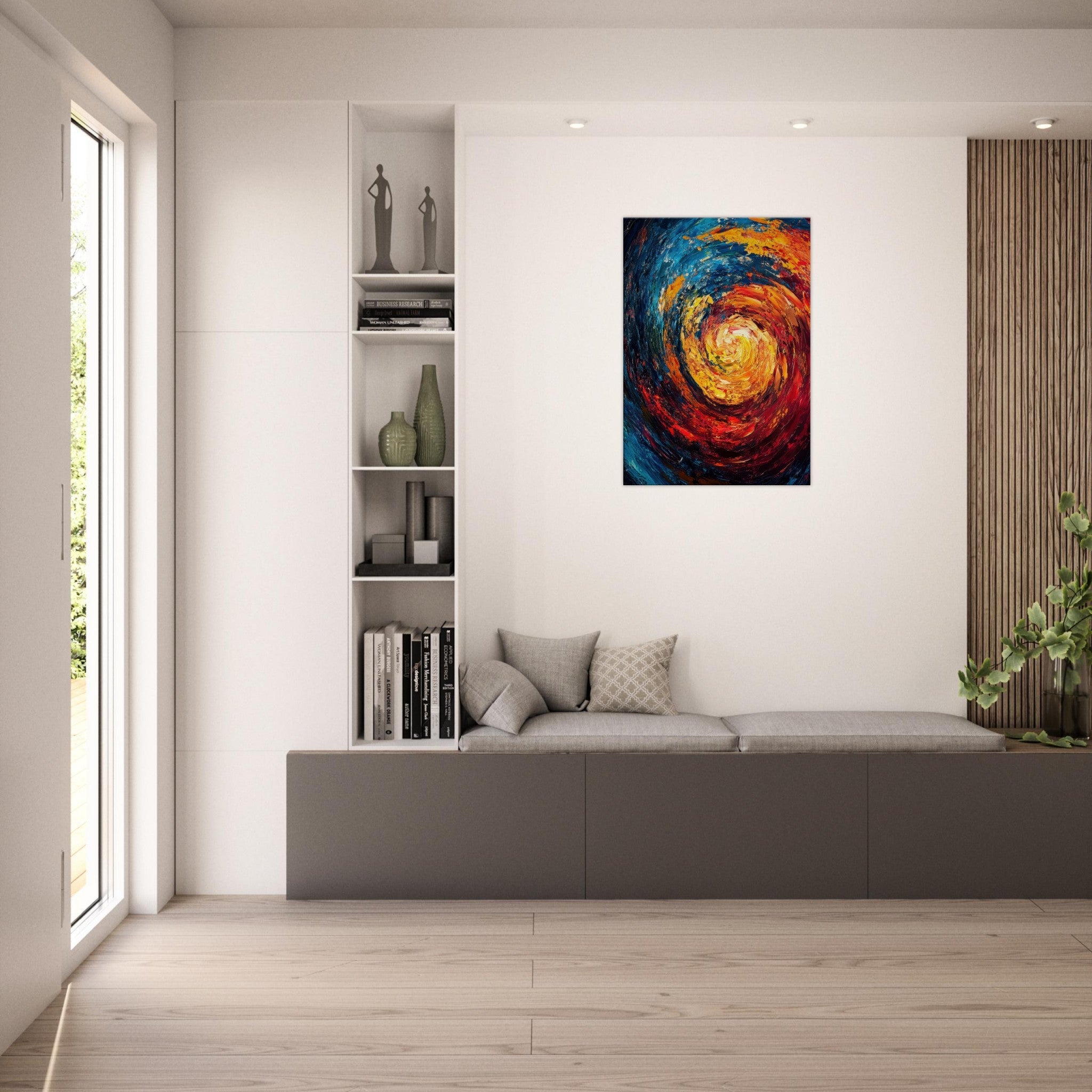 Canvas Portrait - Vortex of Emotions A swirling fusion of vagrant - Shop Ai Art WebShop - Digital Art online Store