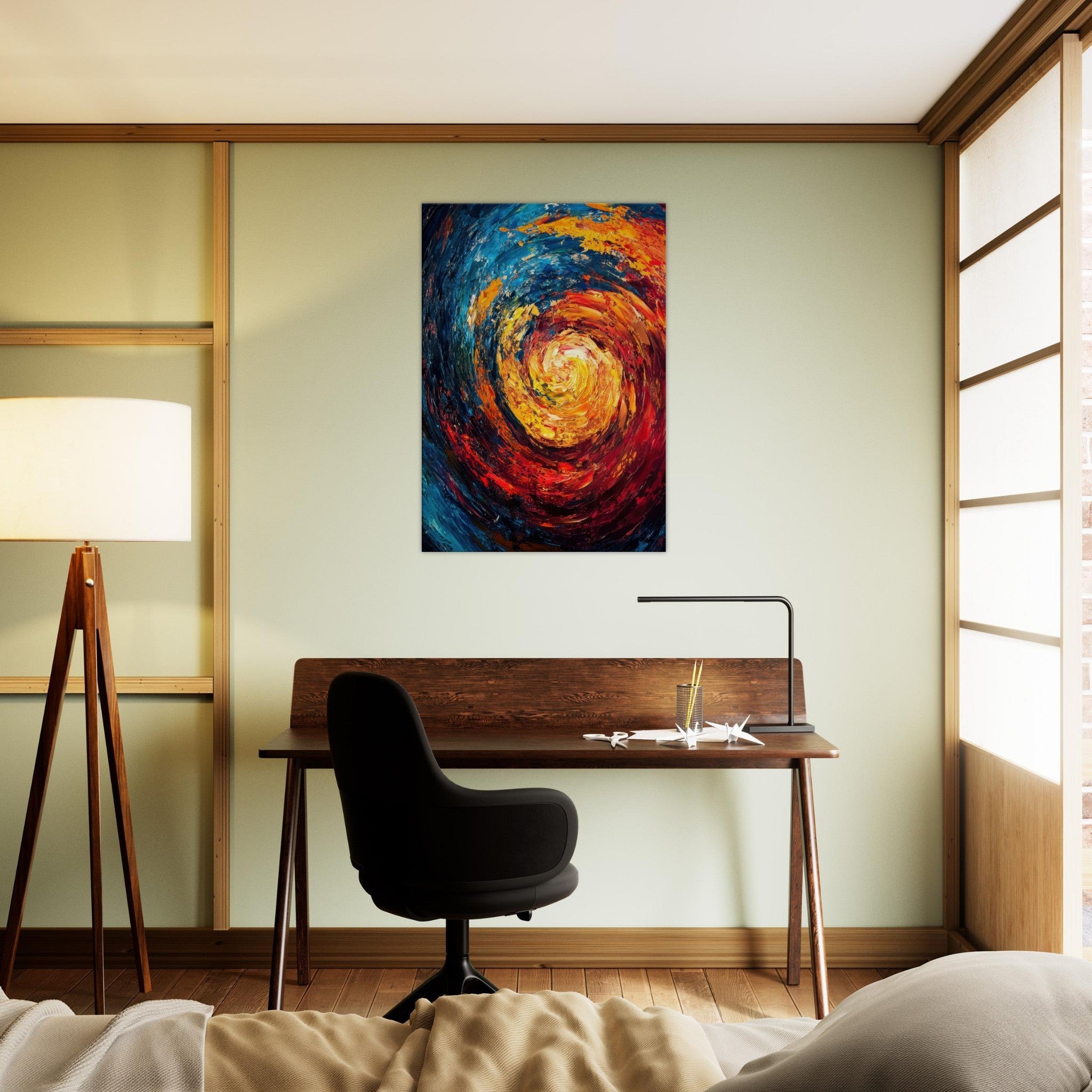 Canvas Portrait - Vortex of Emotions A swirling fusion of vagrant - Shop Ai Art WebShop - Digital Art online Store