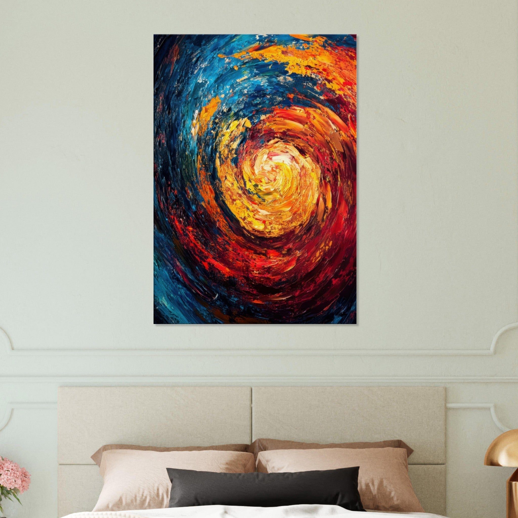Canvas Portrait - Vortex of Emotions A swirling fusion of vagrant - Shop Ai Art WebShop - Digital Art online Store