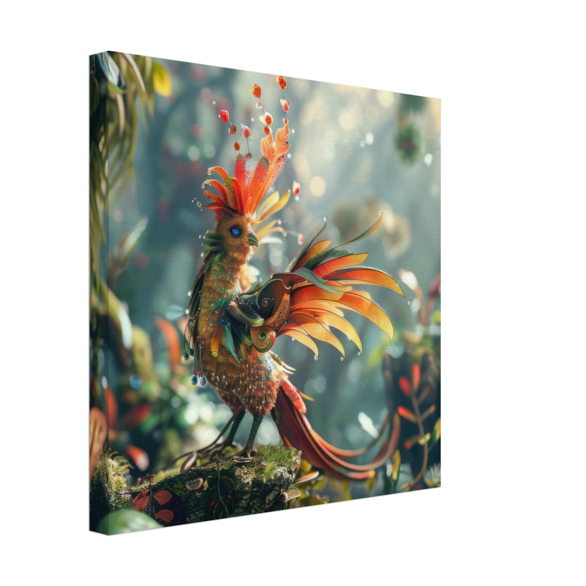Canvas Square - Amazing fantasy world with fantasy creatures 55m birds 6 - Shop Ai Art WebShop - Digital Art online Store