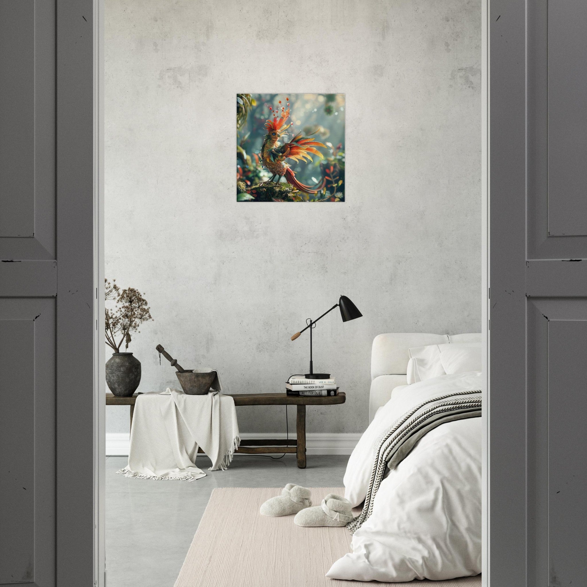 Canvas Square - Amazing fantasy world with fantasy creatures 55m birds 6 - Shop Ai Art WebShop - Digital Art online Store