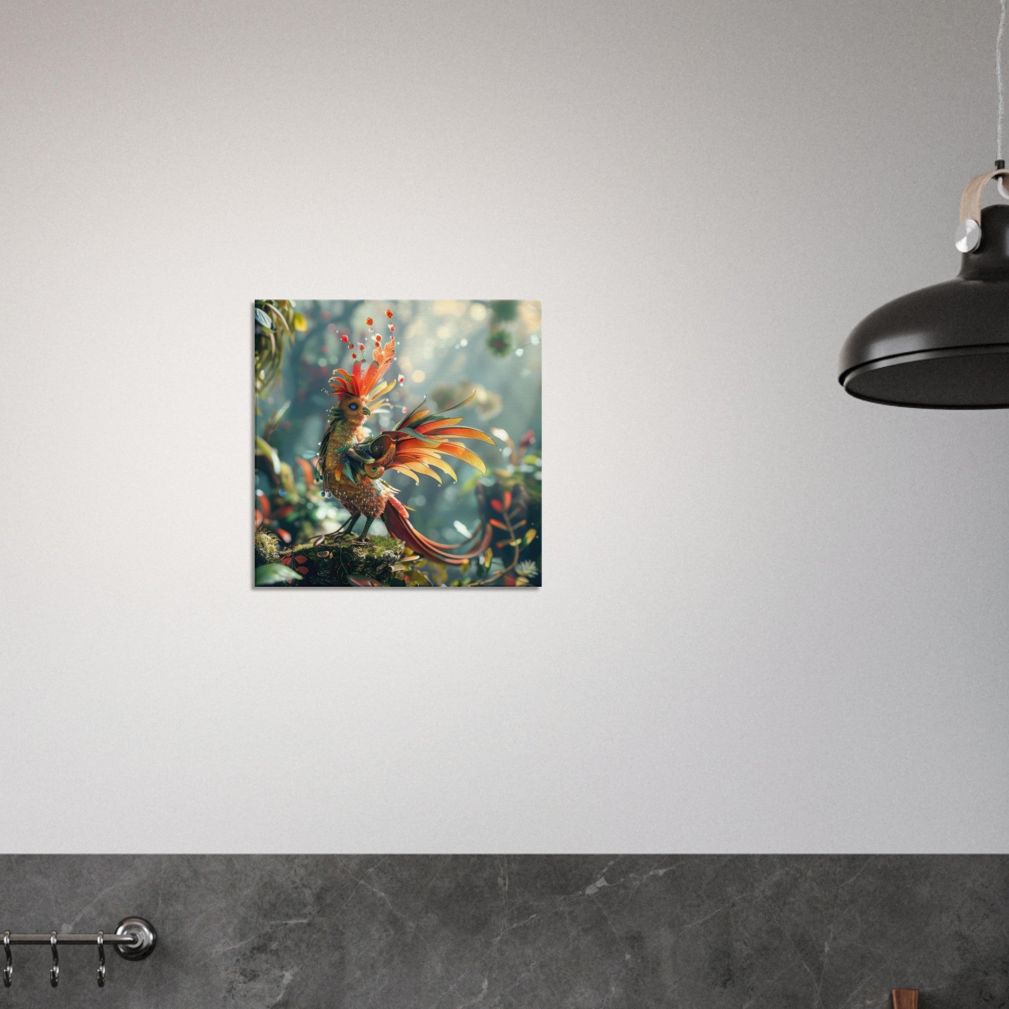 Canvas Square - Amazing fantasy world with fantasy creatures 55m birds 6 - Shop Ai Art WebShop - Digital Art online Store